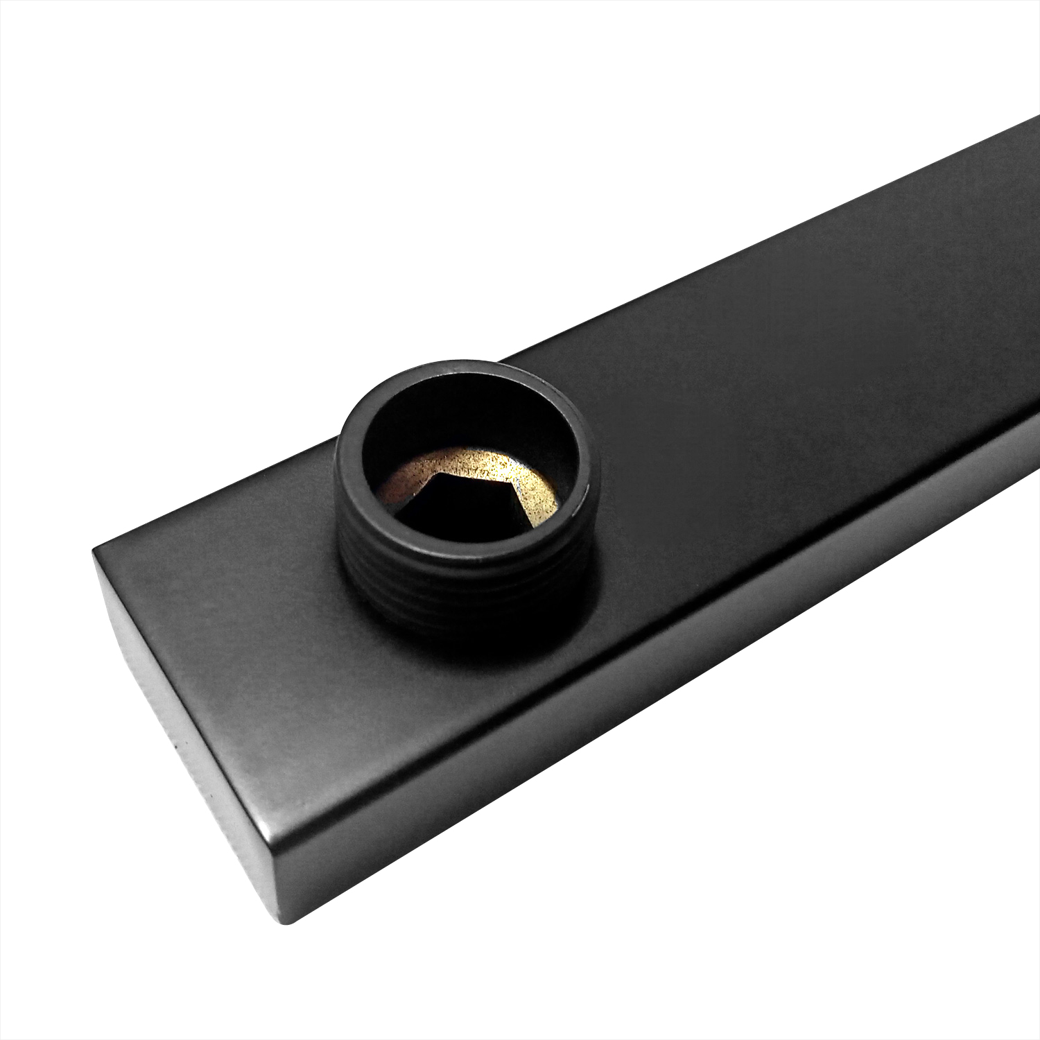 Kit Ducha 40cm Cuadrada + Brazo Rectangular A Muro 40cm