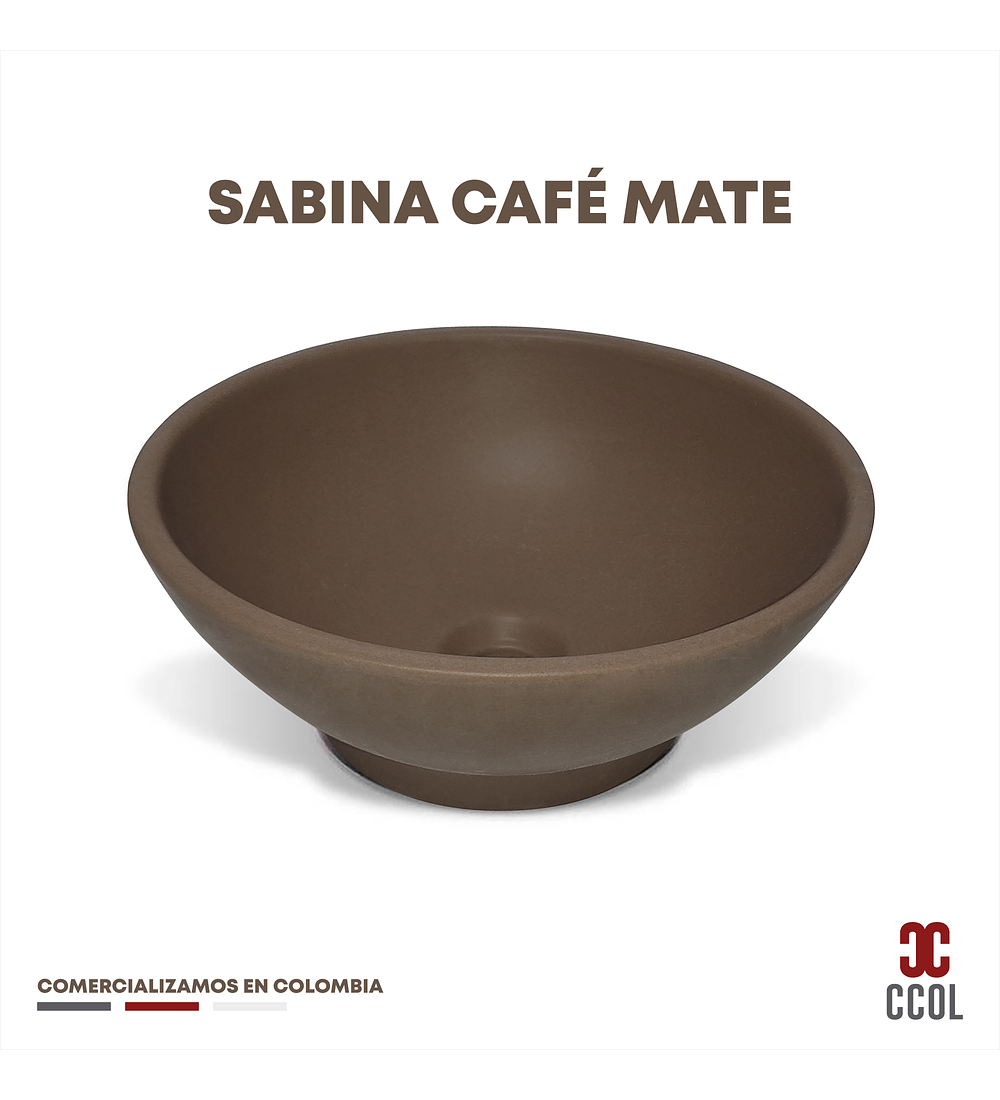 Lavamanos Sobreponer Sabina Café Mate