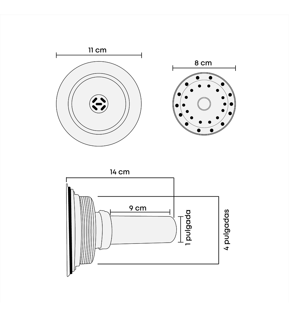 Griferia Mezclador Inox Dirigible + Dispensador + Canastilla