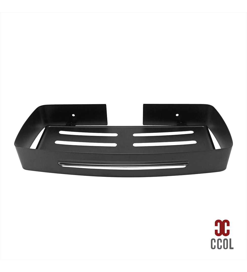 Organizador De Baño Rectangular Metal Negro