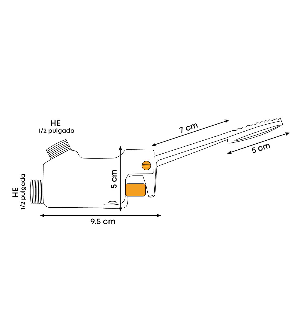 Kit Válvula Pedal + Llave + Acoples Lavamanos Manos Libres