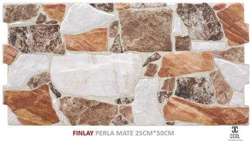 Fachaleta Fachada Importada  Española Finlay Perla 25x50