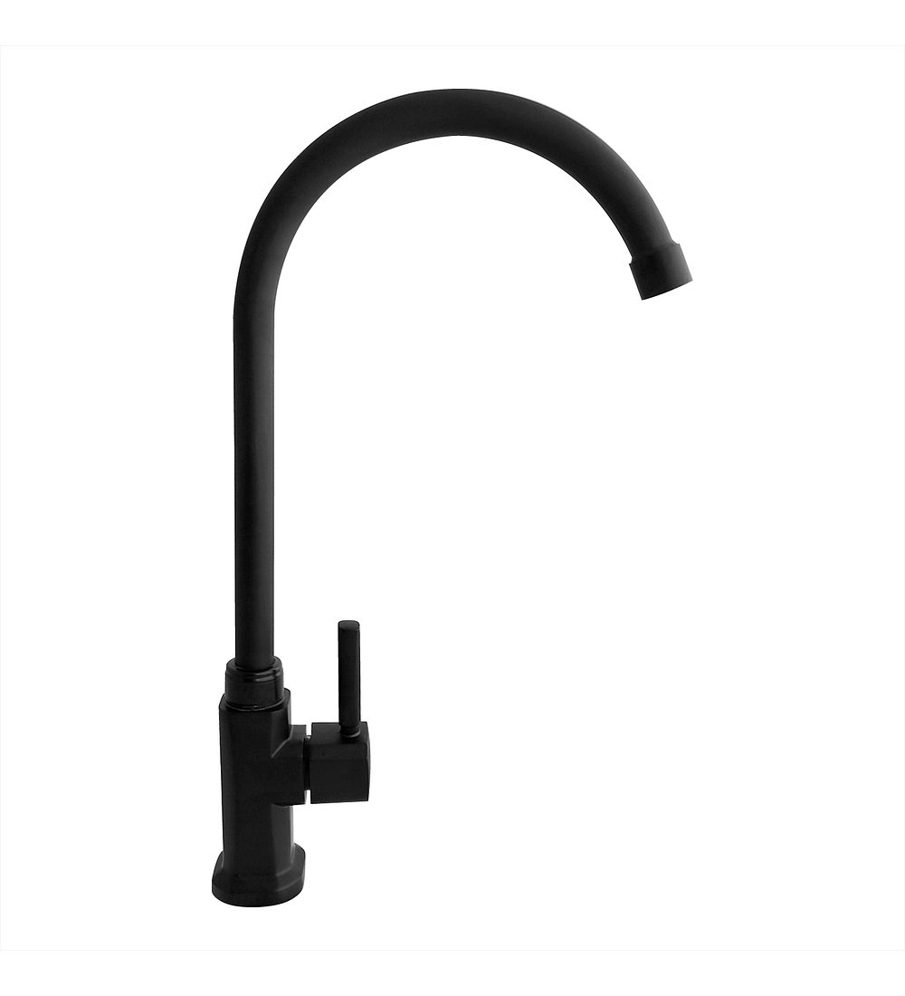 Llave Lavaplatos Lotto Negro Agua Fria