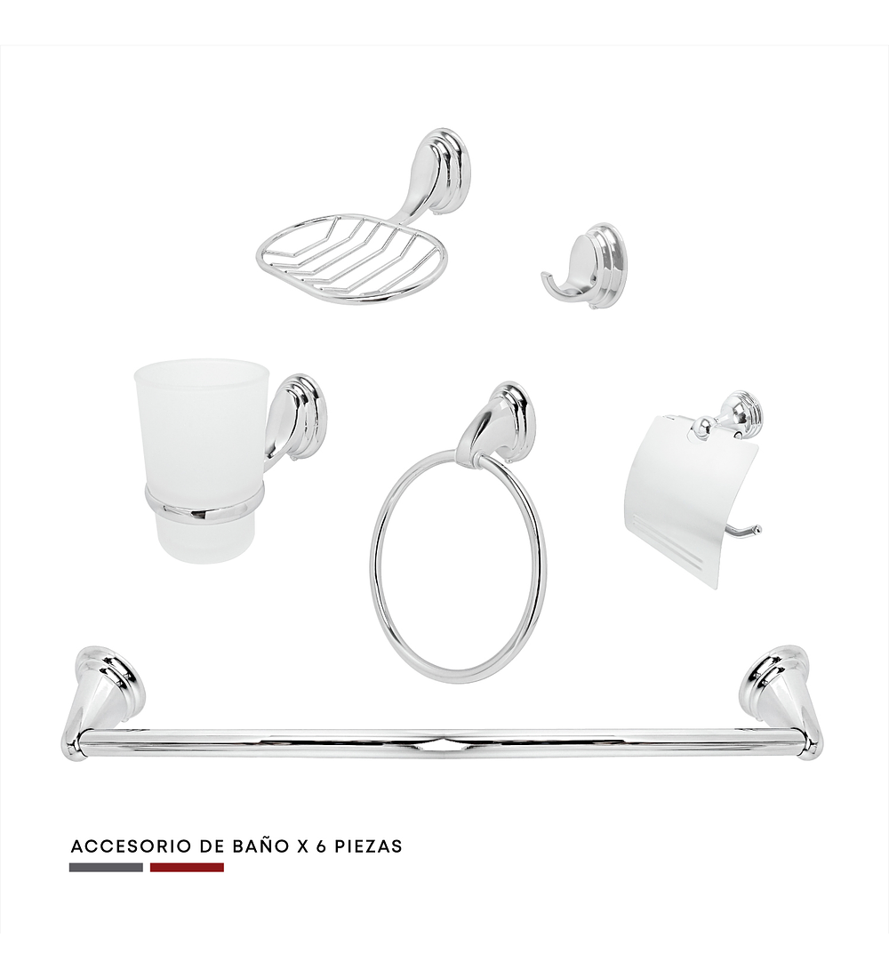 Set Accesorios Baño 6 Piezas Ccol Travel