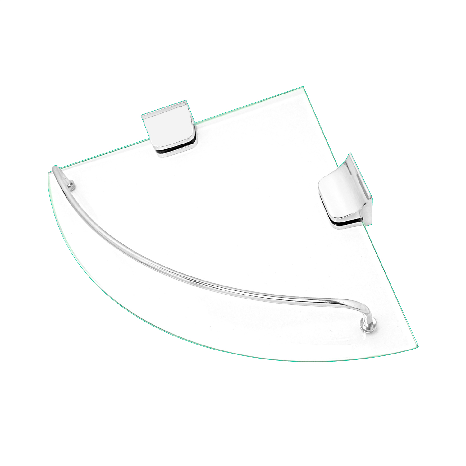 Esquinero Repisa Baño Vidrio 25cm - Soporte Acero Inoxidable