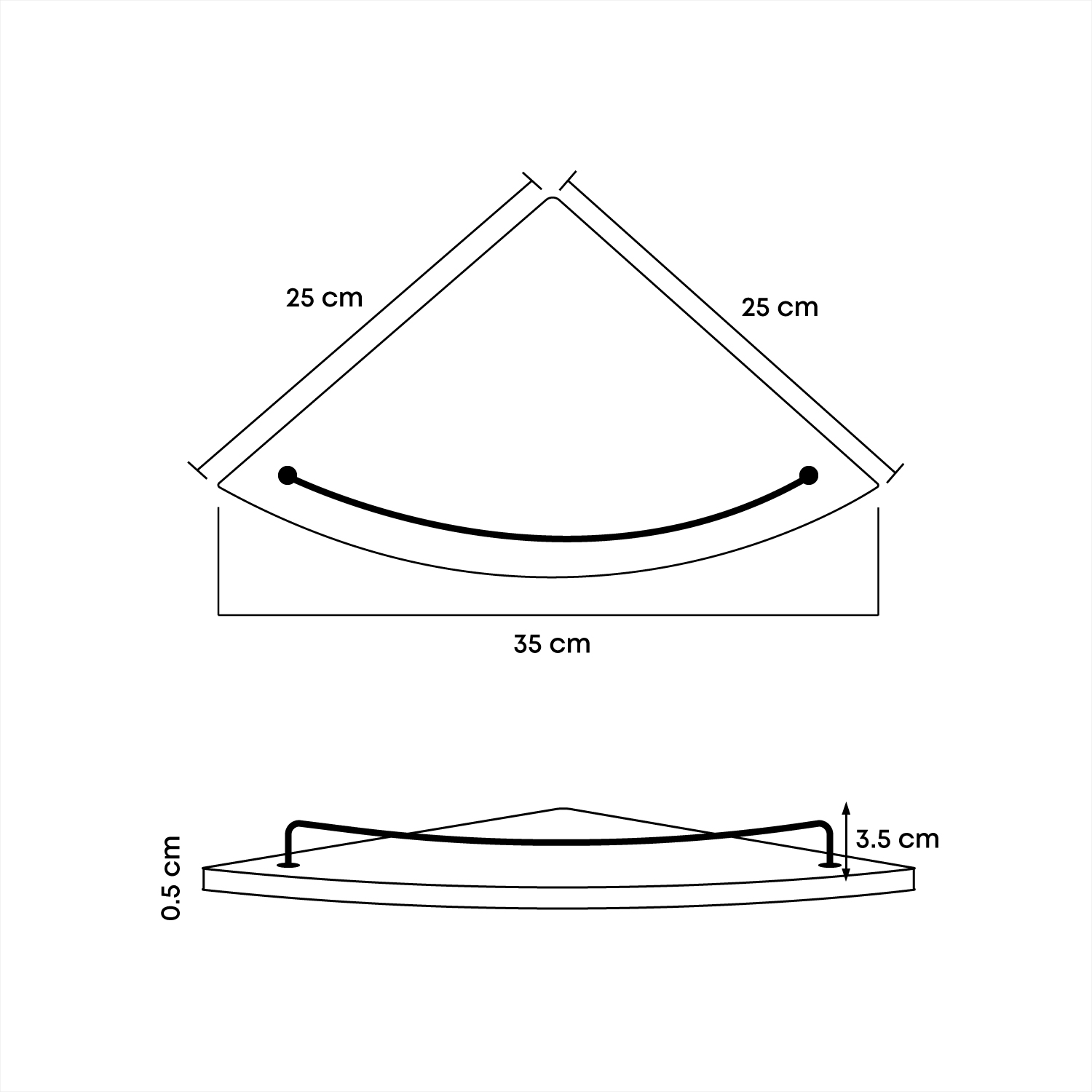 Esquinero Repisa Baño Vidrio 25cm - Soporte Acero Inoxidable