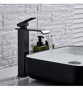 Grifería de lujo para baño cascada negra VISION VS modelo 10175