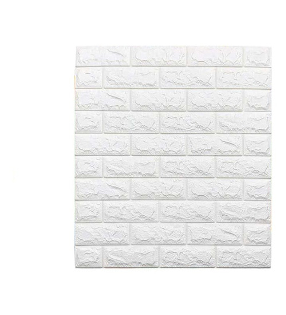 Pared X5 3d Autoadhesivo Panel Tipo Ladrillo Ccol Blanco