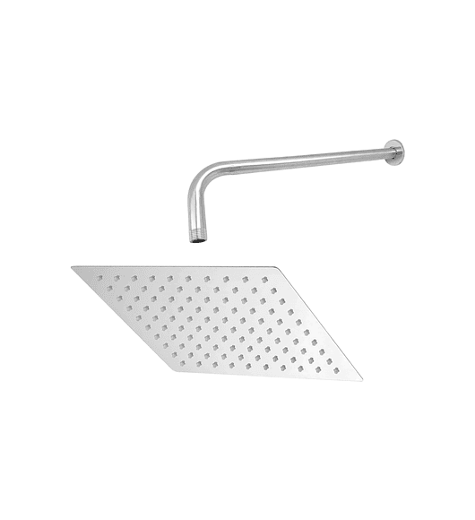 Kit Acero Inox 304 Ducha Cuadrada 20cm + Brazo 30cm