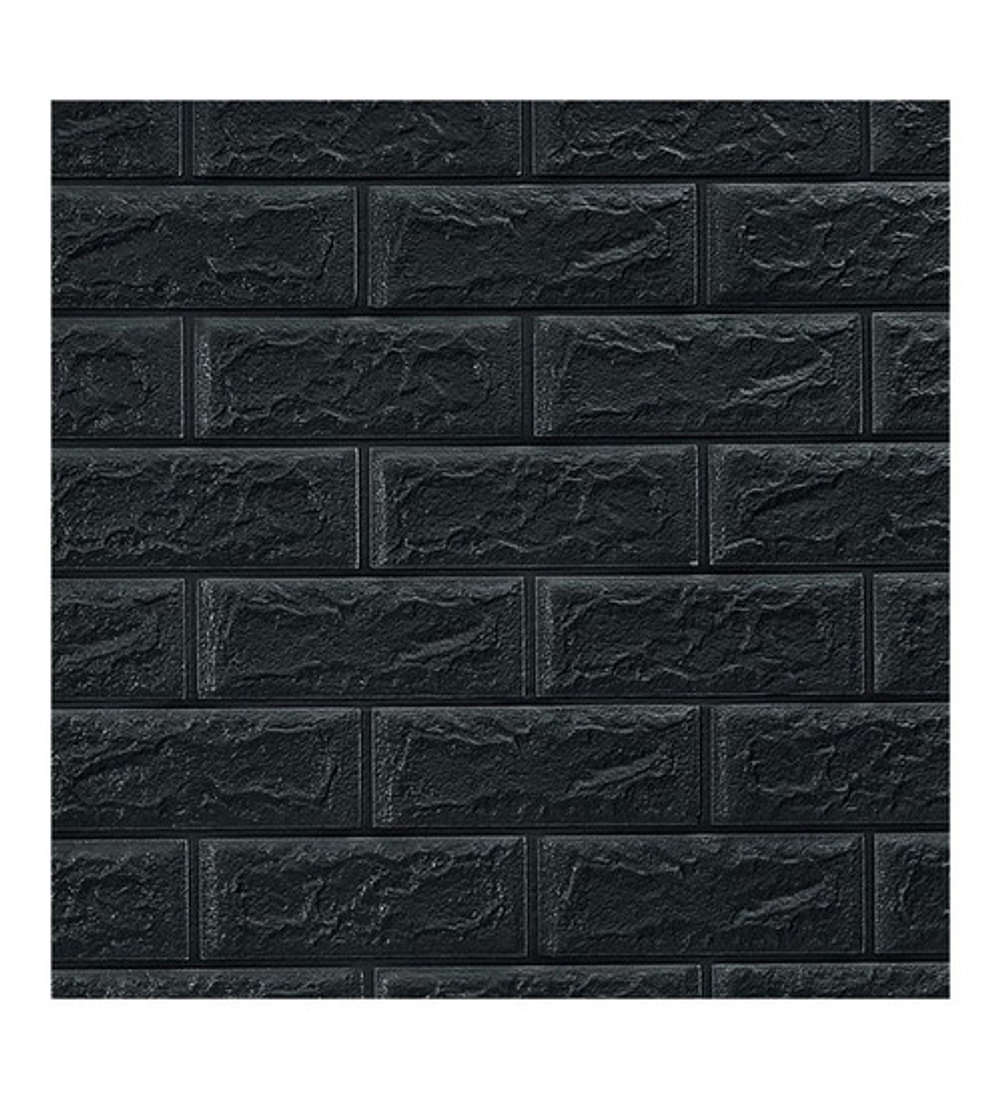 Pared X5 3d Autoadhesivo Panel Tipo Ladrillo Ccol Negro