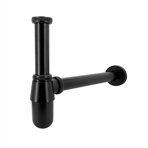 Push Tipo Hongo De Lujo + Desagüe Negro Metálico