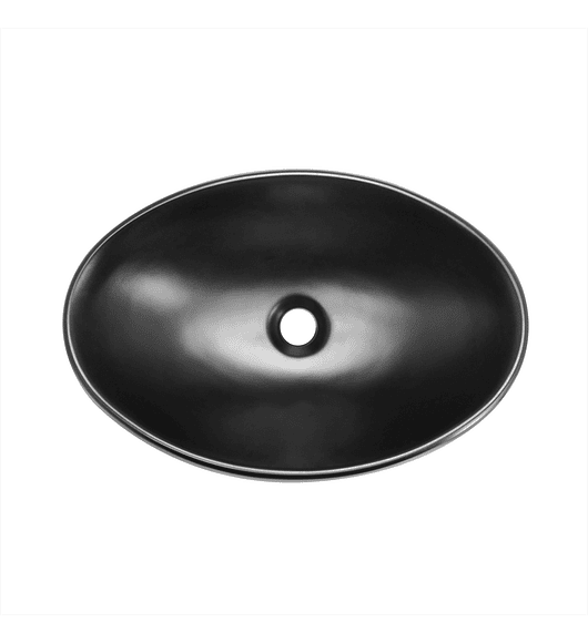 Lavamanos Cerámica Sobreponer Ovalado Negro Copey 47x32