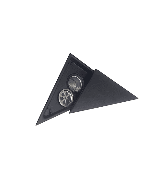 Rejilla Triangular Piso Invisible Acero Inox 304 Negra
