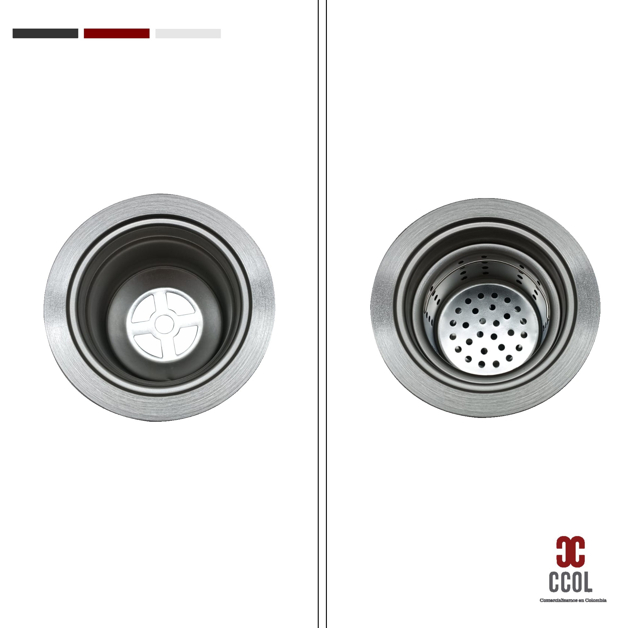 Set Lavaplatos Industrial Canastilla Mas Sifón