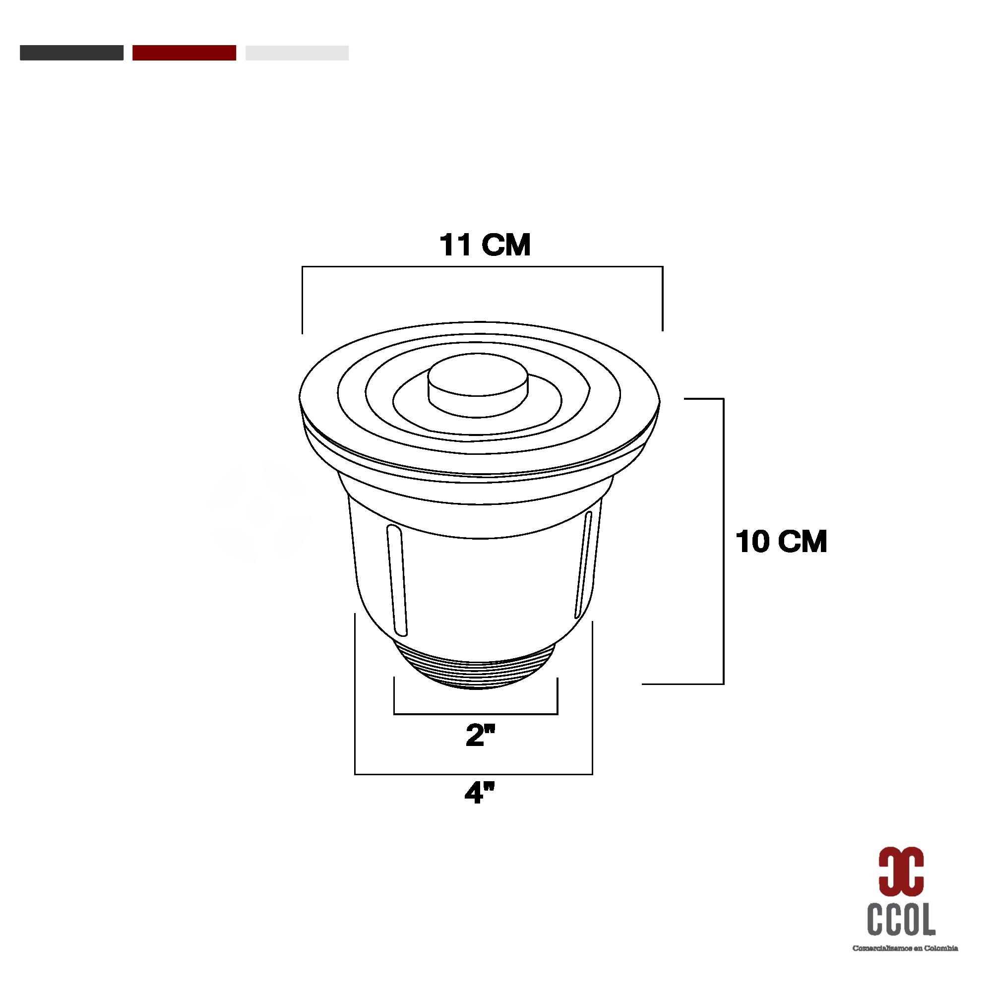 Set Lavaplatos Industrial Canastilla Mas Sifón