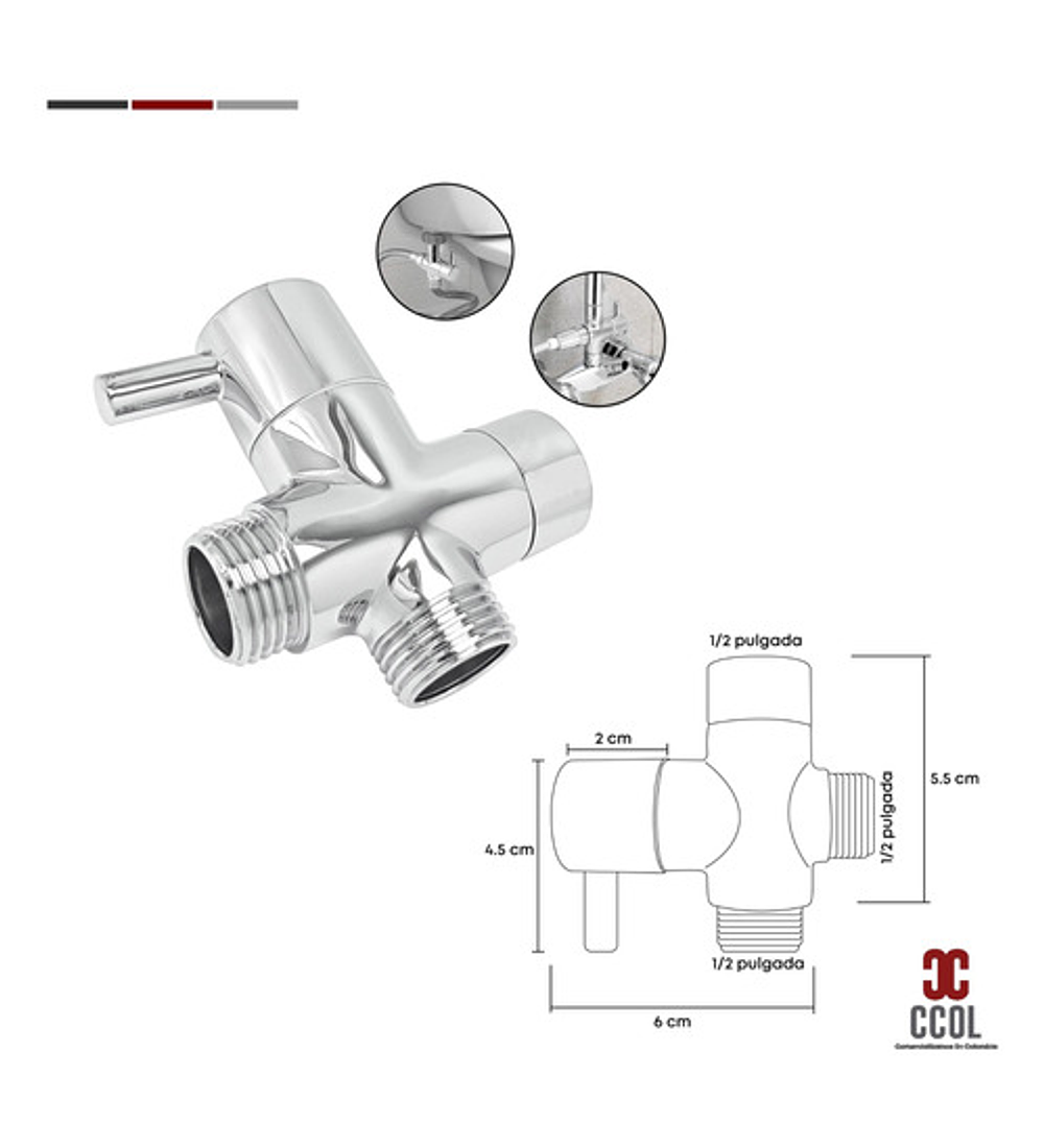 Set Ducha Bidet Sanitario Cromado C448