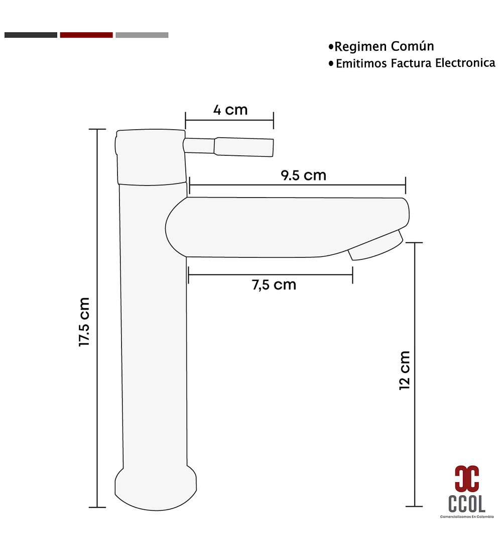 Combo Placa Lavamanos 61cm+ Grifería Agua Fria+sifon+push