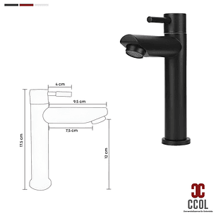Combo Placa Lavamanos Blanco 50x46 + Griferia Agua Fría C662
