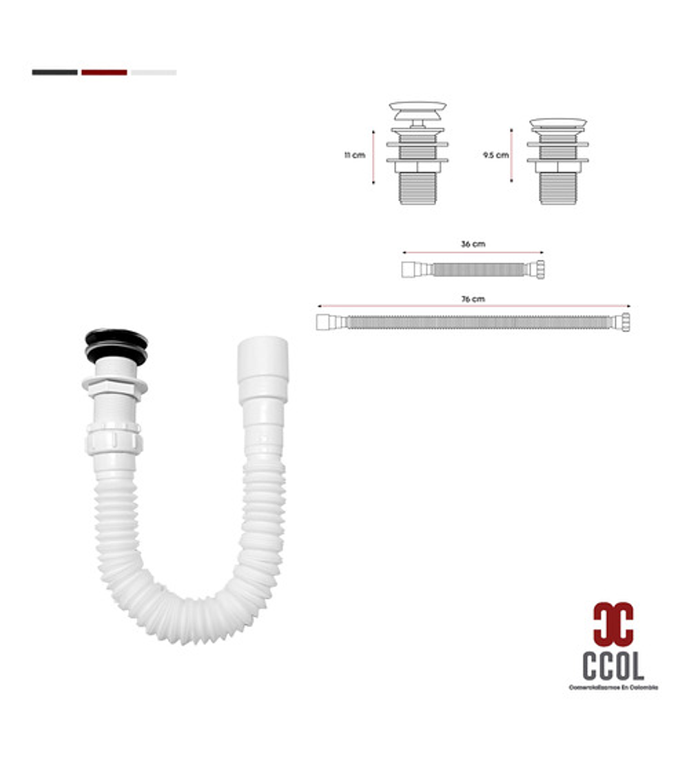 Combo Lavamanos Pequeño Rectangular + Grifería Agua FríaC830