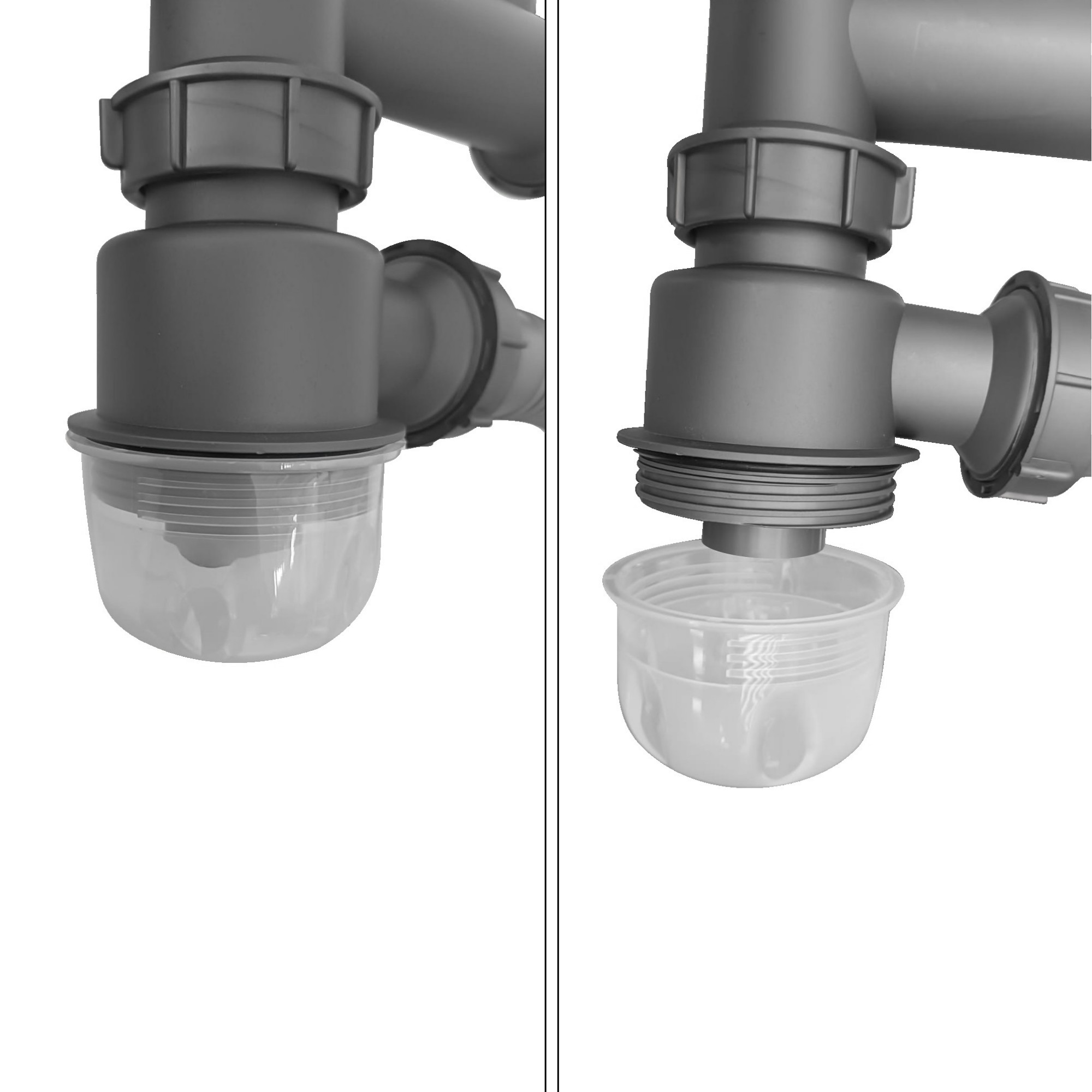 Set Lavaplatos Industrial Canastilla Mas Sifón