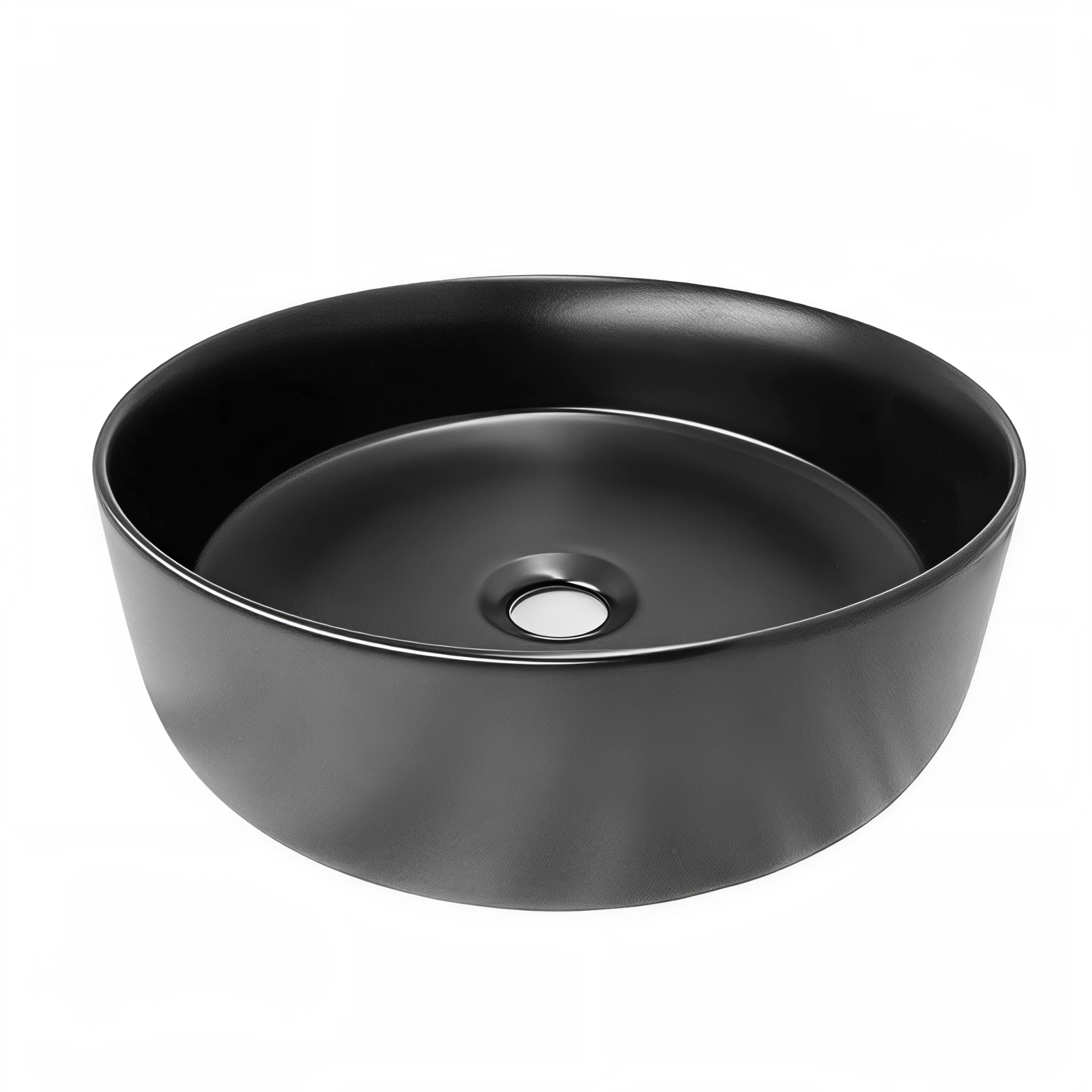 Lavamanos Ceramica Sobreponer Redondo Castilla Negro