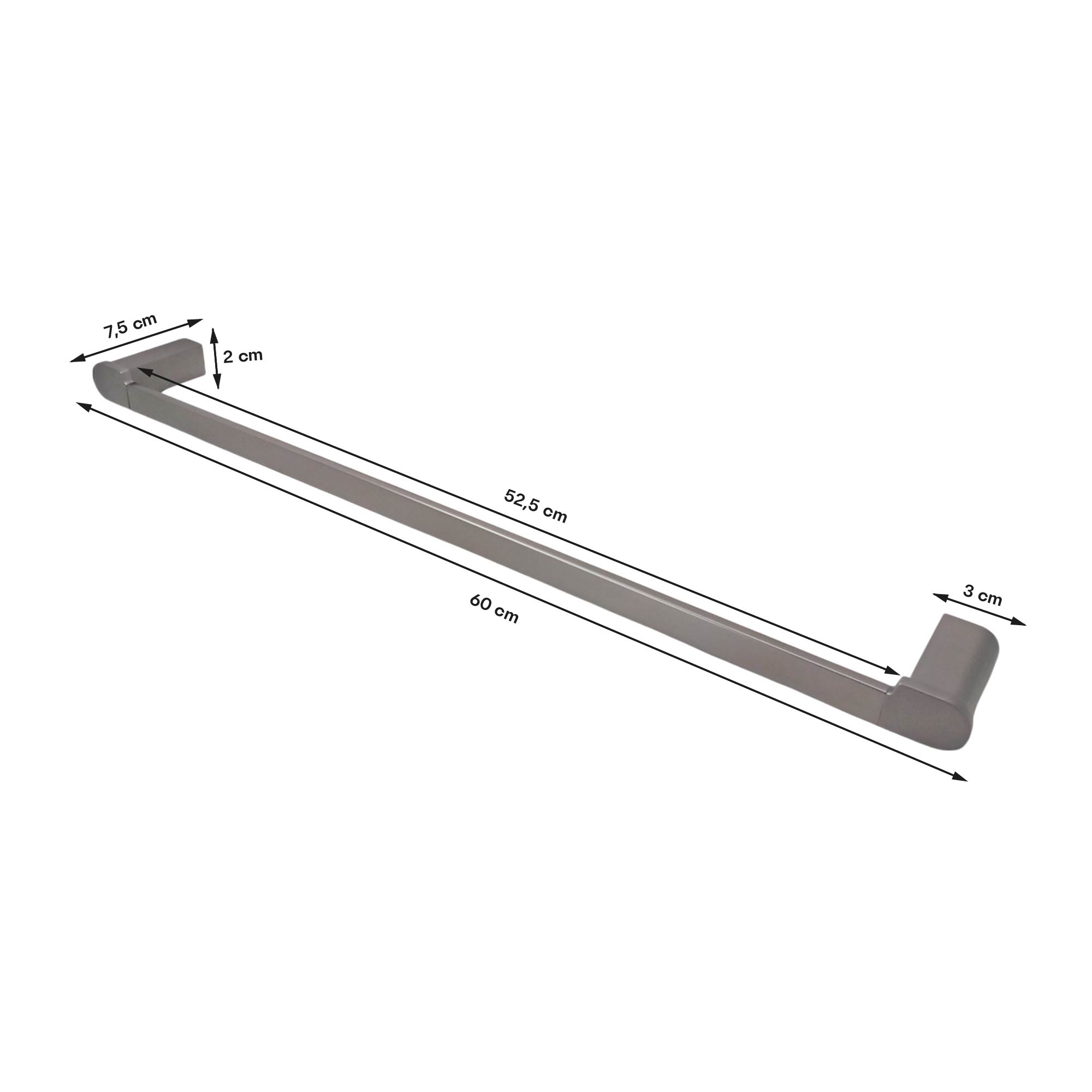 Combo De Accesorios Gris Cobalto Para Baño 5 Piezas