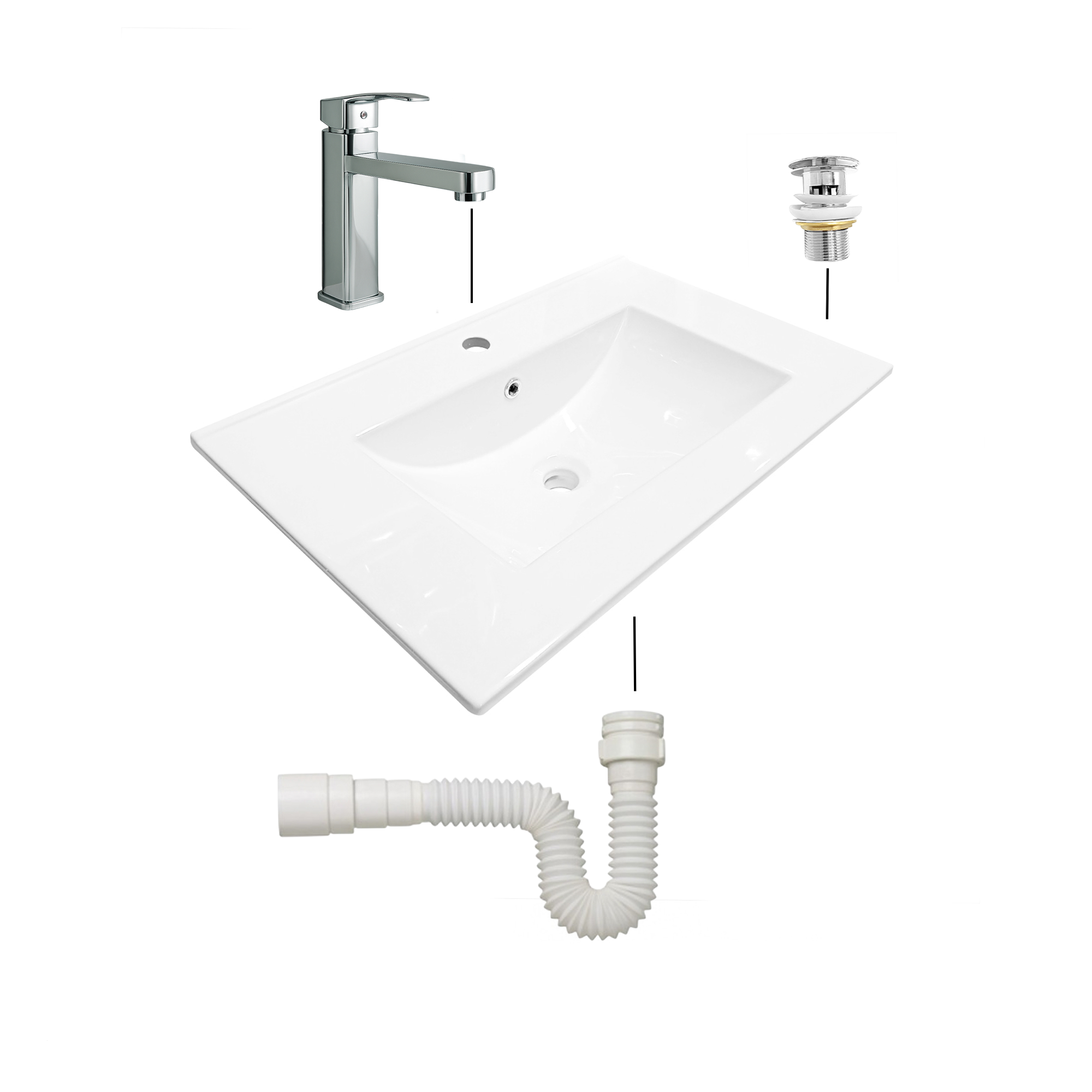 Combo Lavamanos 71 + Accesorios *e* 