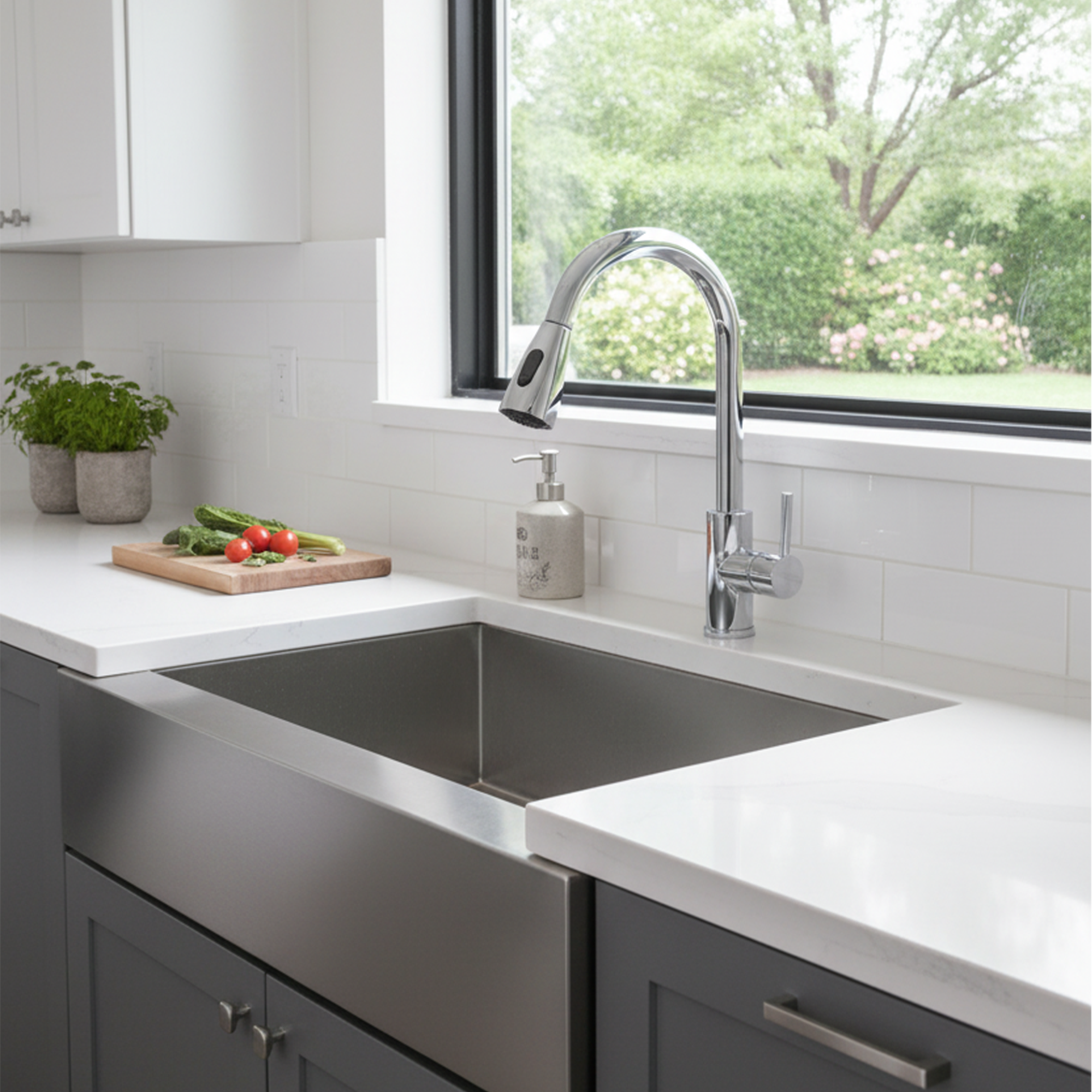 Grifería Extraíble Lavaplatos Monocontrol Mezclador Brillo