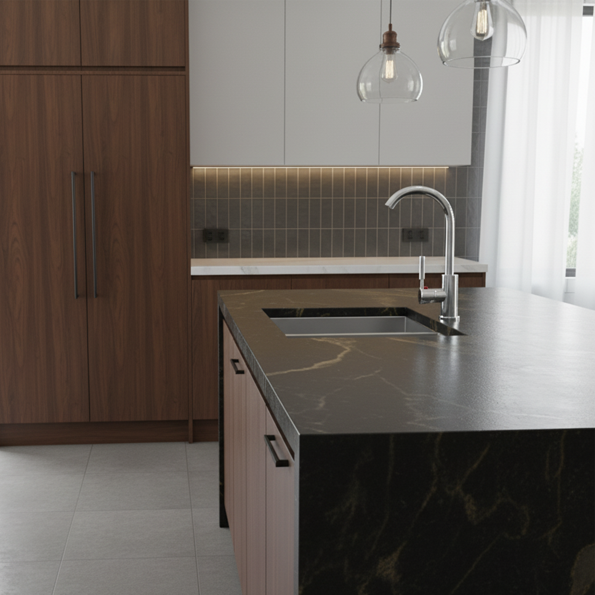 Griferia Lavaplatos Alta Monocontrol Mezclador Victoria