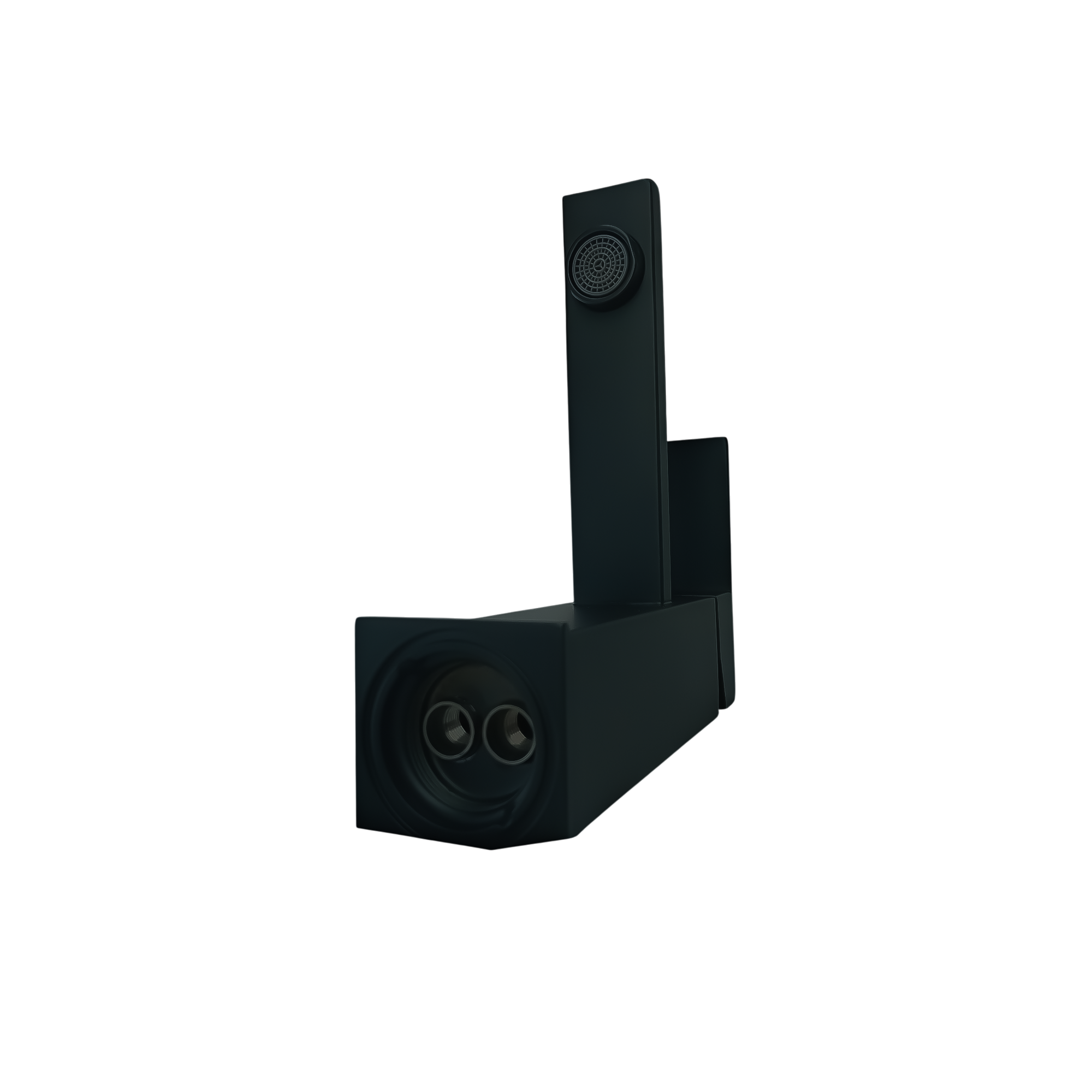 Griferia Monocontrol Lavamanos Negra Baja Pico Plano Ccol