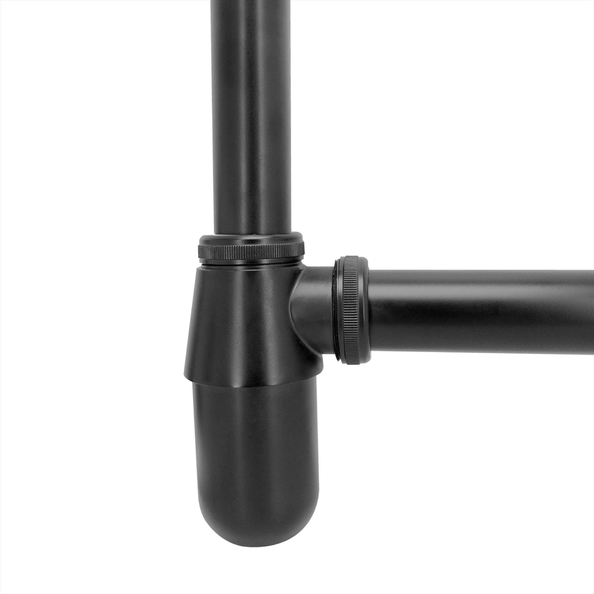 Sifon Rigido Negro Para Lavaplatos Zinc 1 1/4