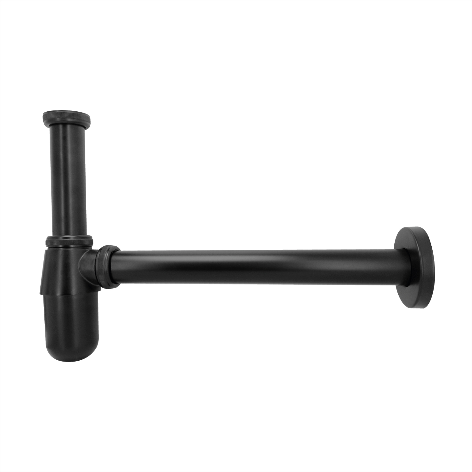 Sifon Rigido Negro Para Lavaplatos Zinc 1 1/4