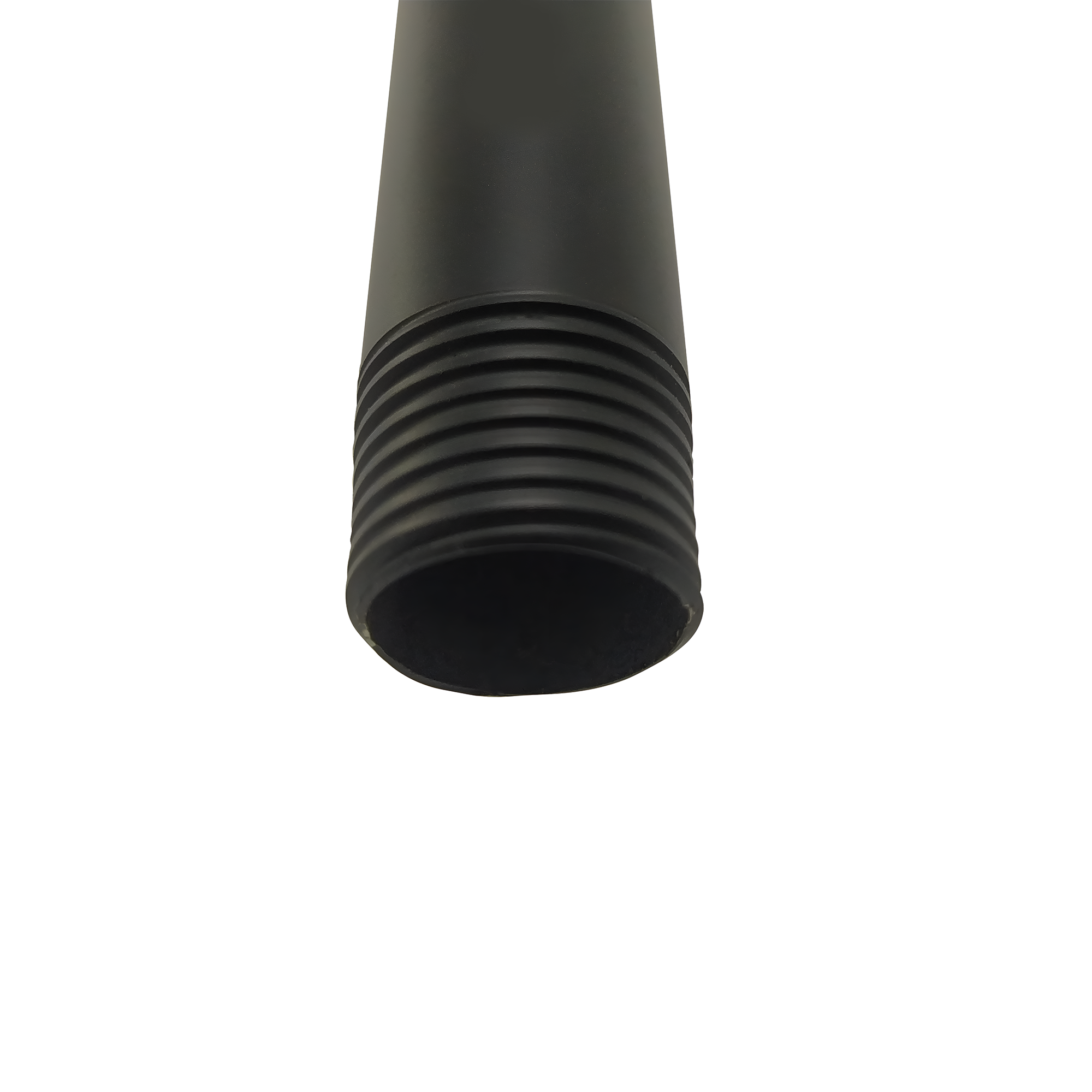 Brazo Tubo Redondo Ducha De Techo Negro 25cm