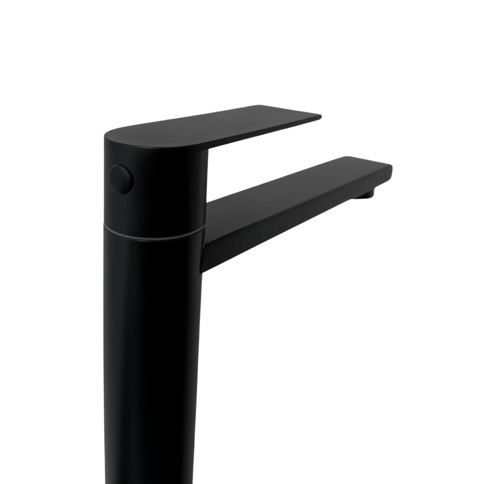 Griferia Lavamanos Alta Agua Fria Negro Madrid 