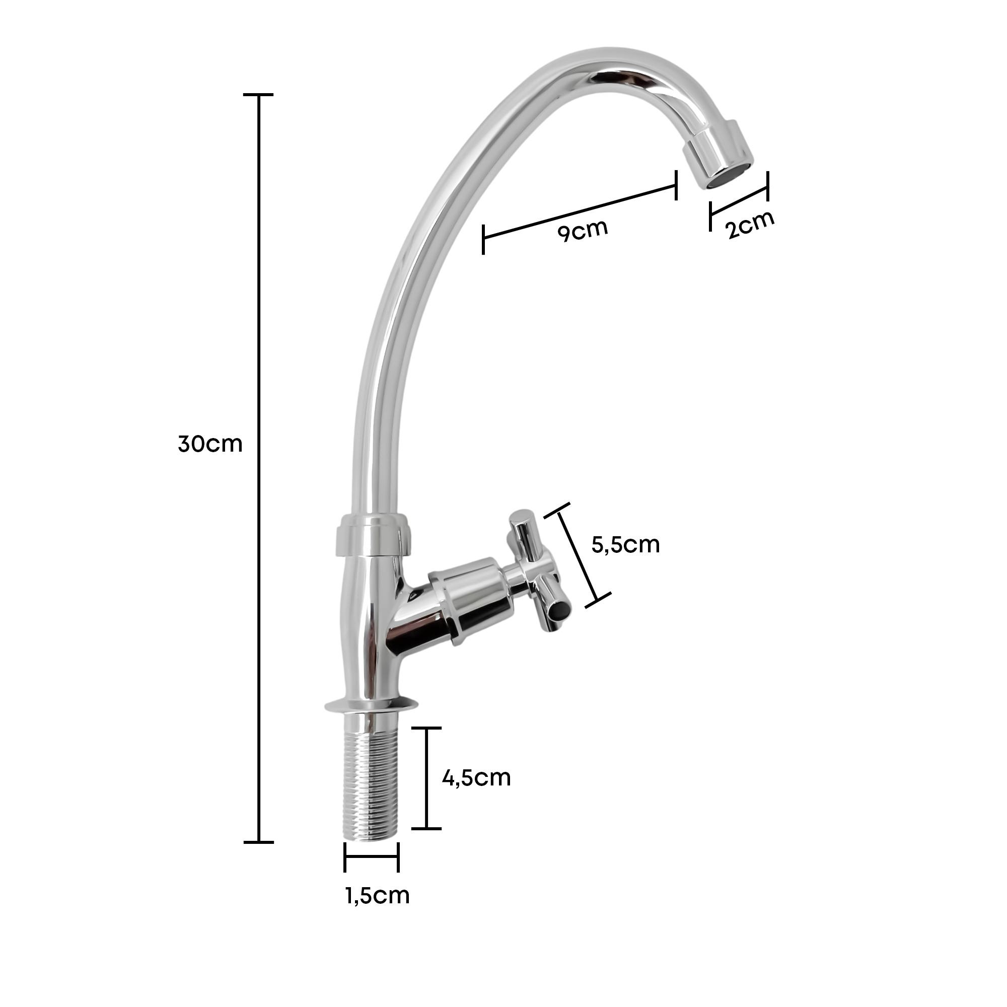 Griferia Lavaplatos Agua Fria Cane