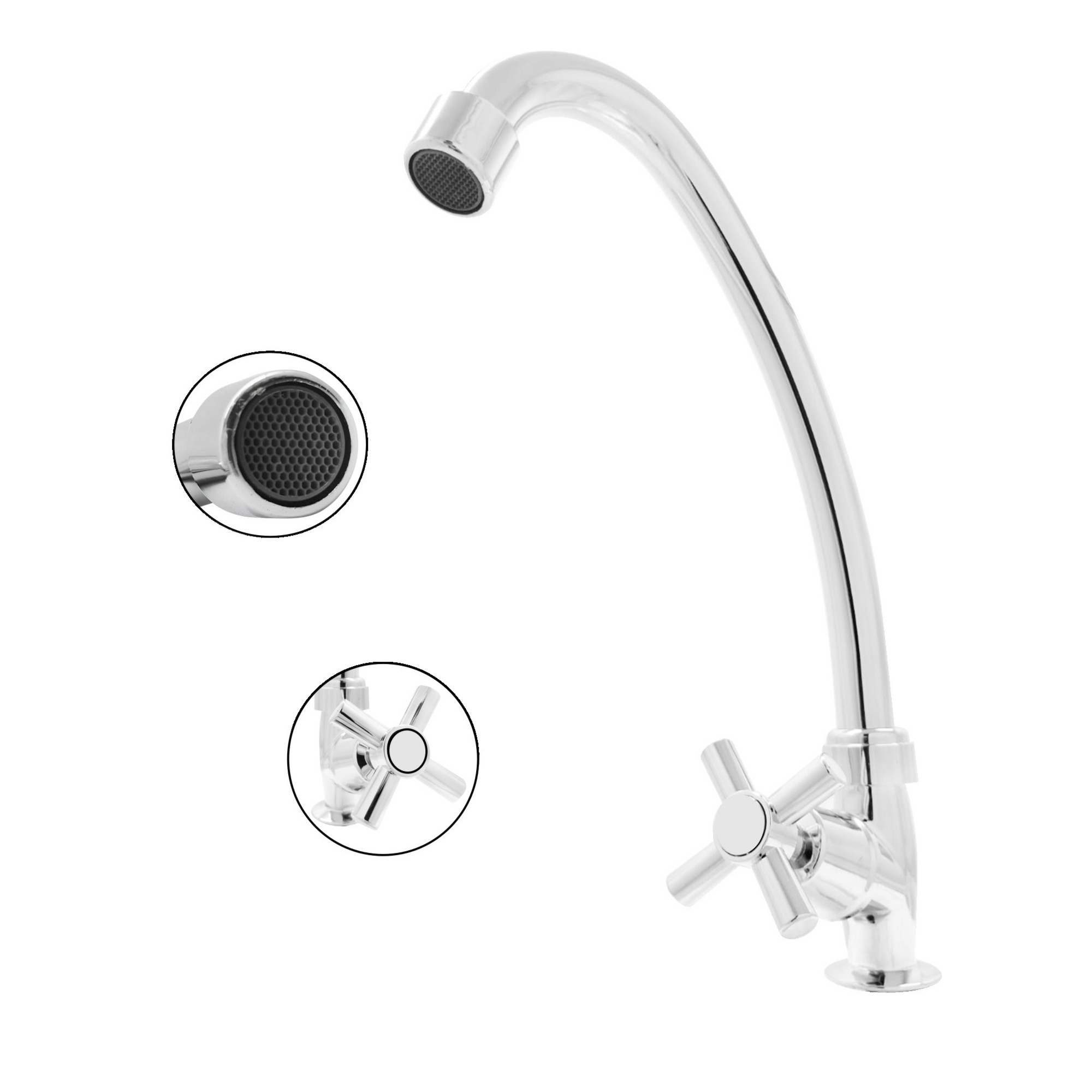 Griferia Lavaplatos Agua Fria Cane