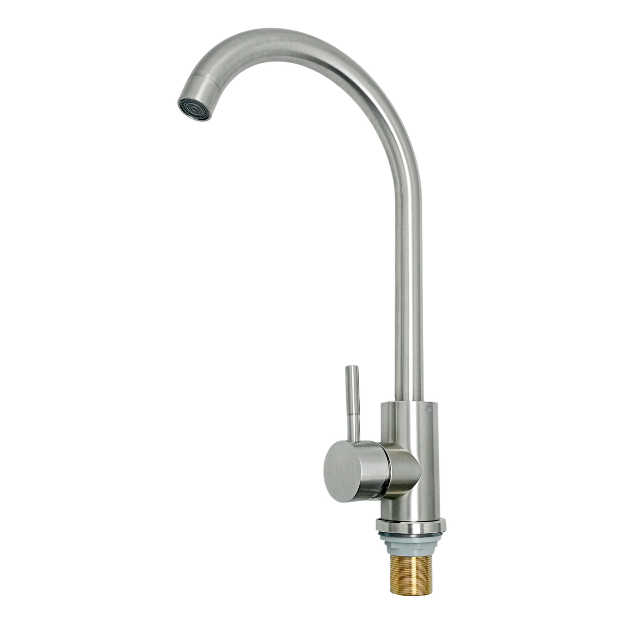 Griferia Cuello Cisne Monocontrol Mezclador Lavaplatos Inox