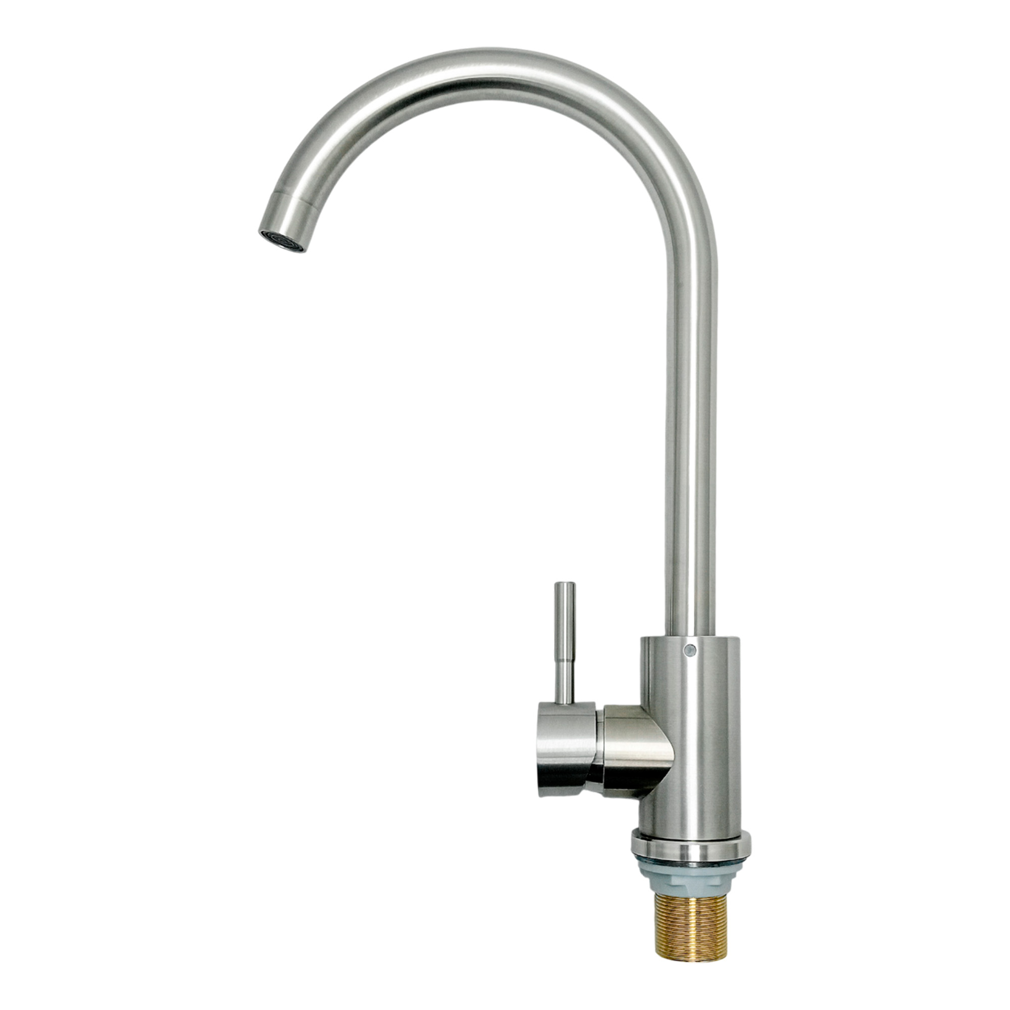 Griferia Cuello Cisne Monocontrol Mezclador Lavaplatos Inox