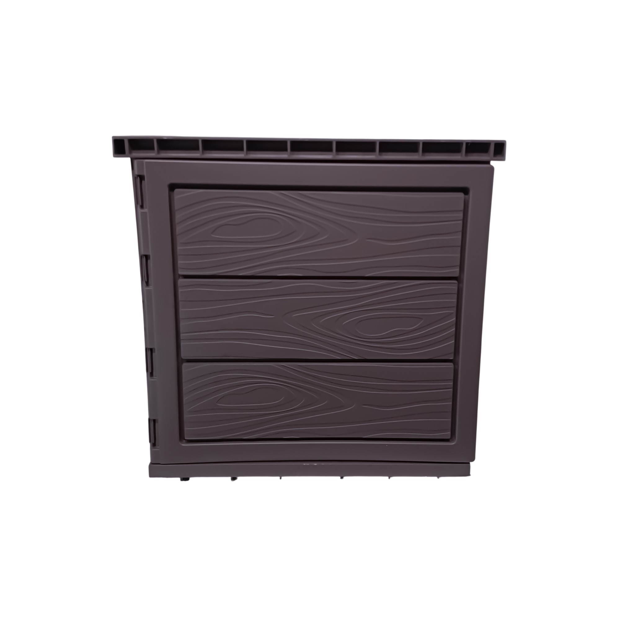 Mueble Flotante En PVC Con Tapa Marrón