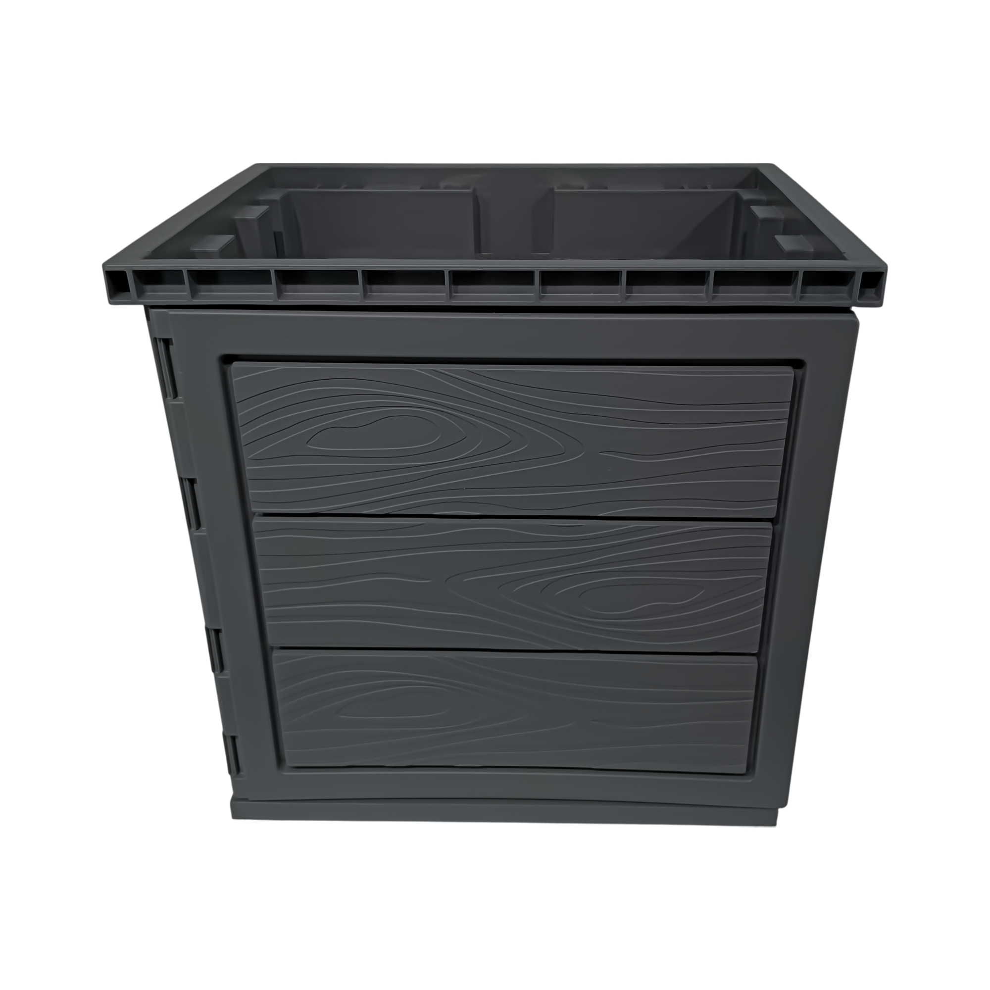 Mueble Flotante En PVC Sin Tapa Gris