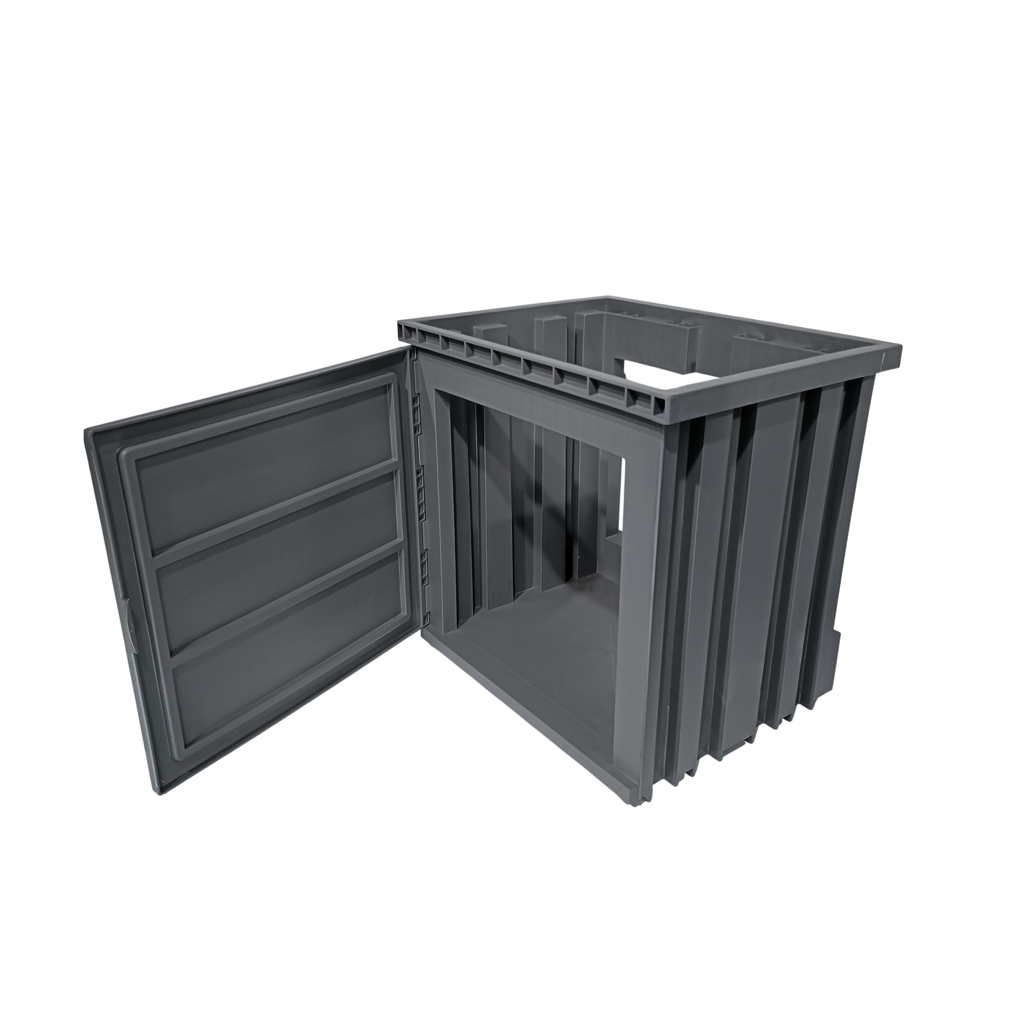 Mueble Flotante En PVC Sin Tapa Gris