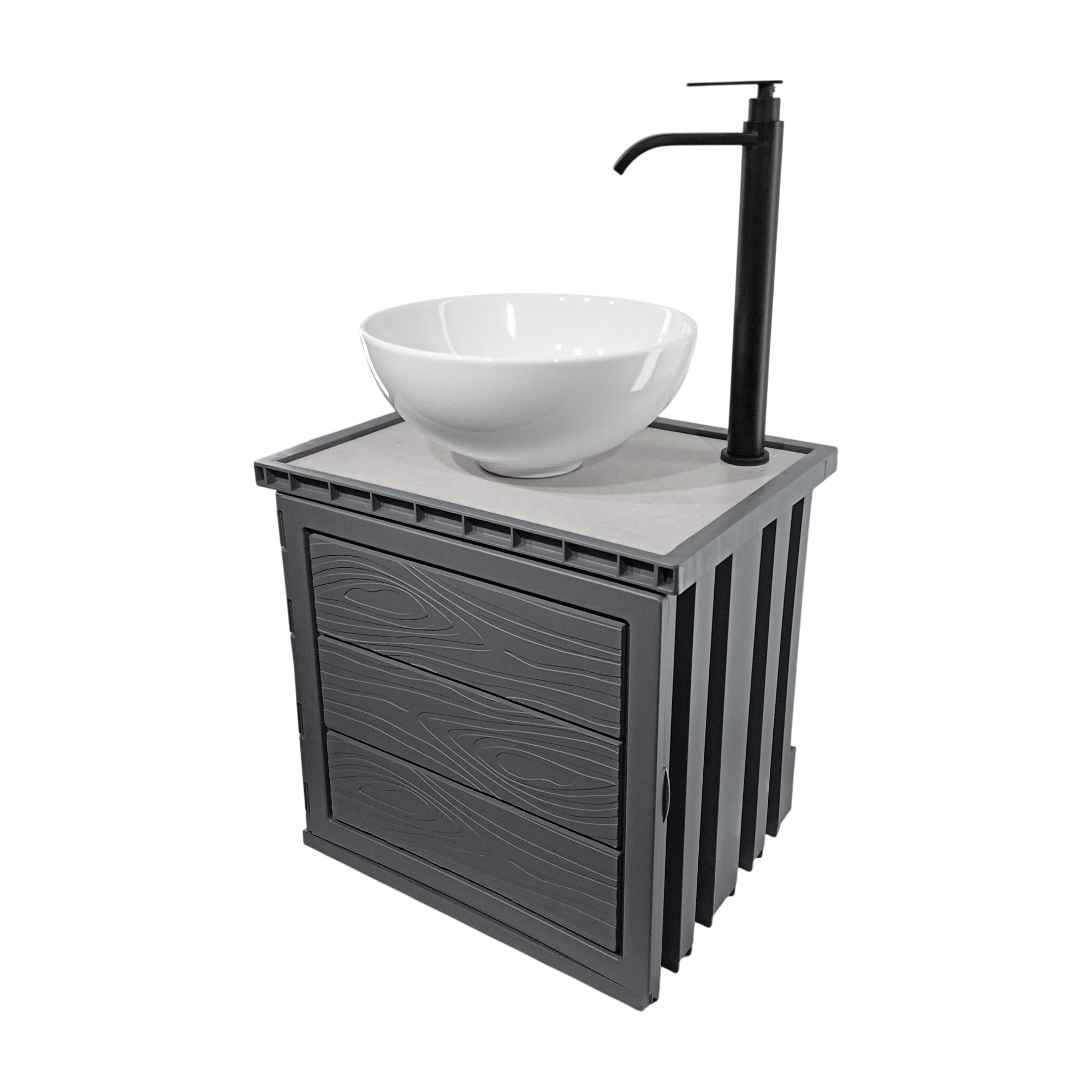 Kit Mueble + Lavamanos + Griferia Ccol1140