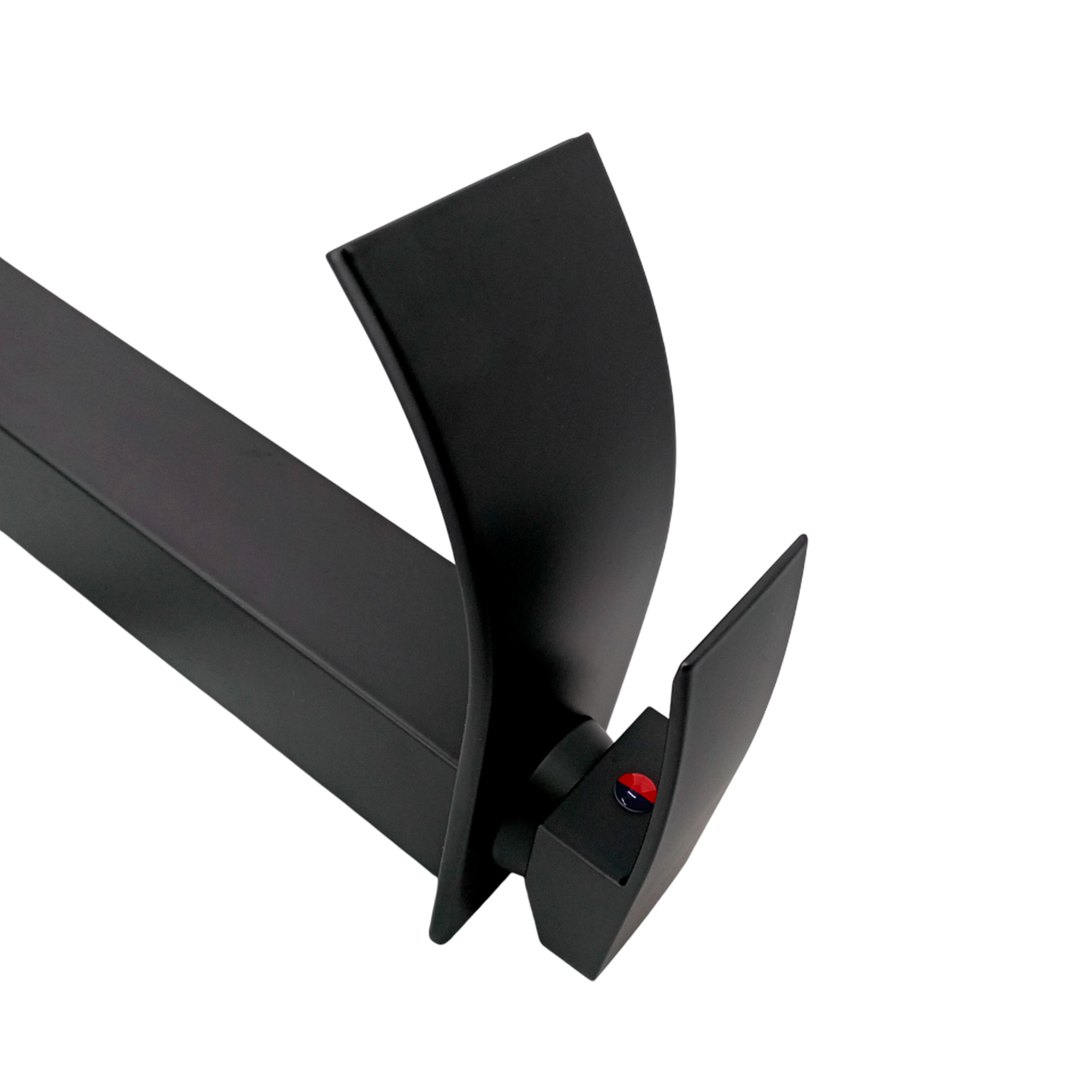 Griferia Monocontrol Mezclador Alta Cascada Negro Mate