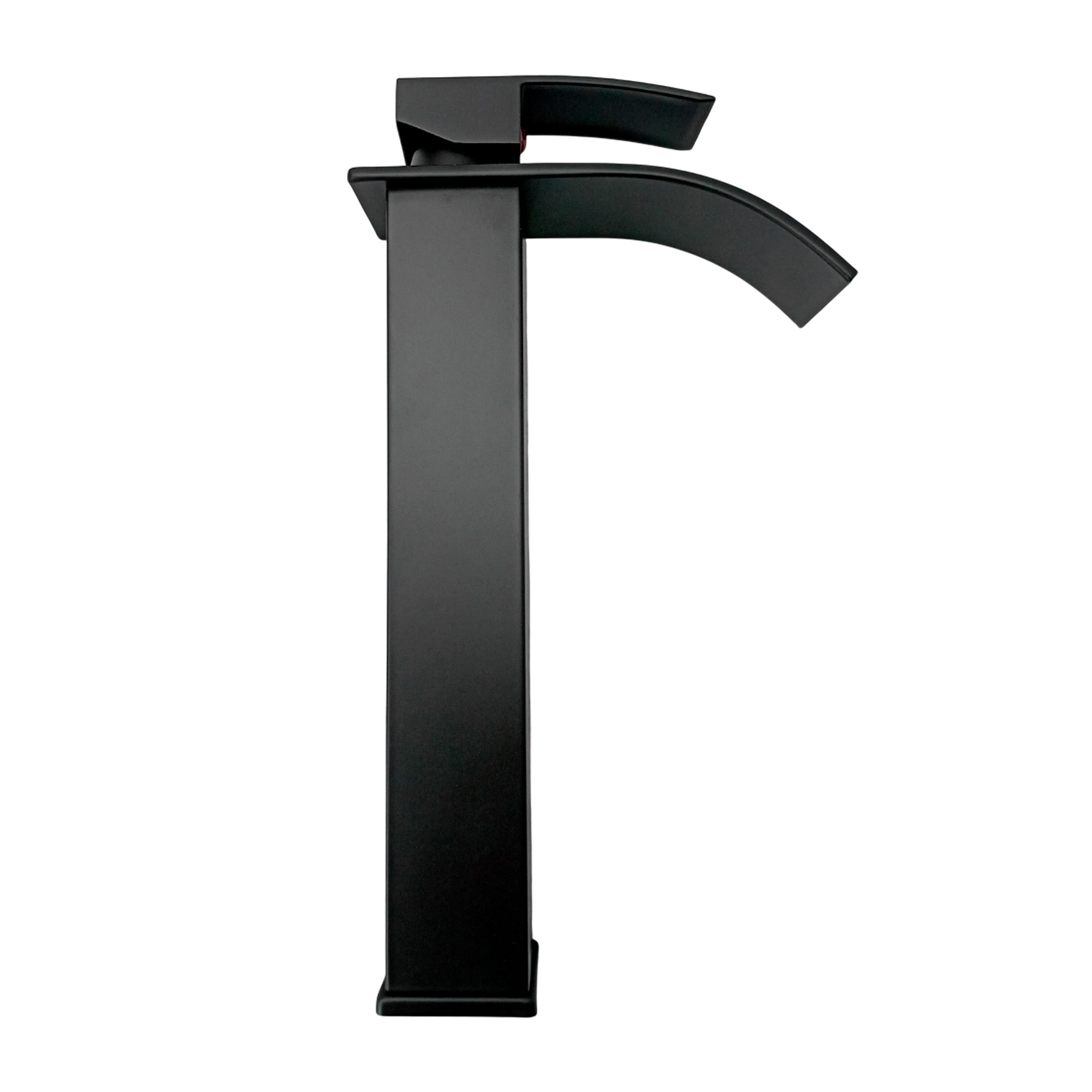 Griferia Monocontrol Mezclador Alta Cascada Negro Mate