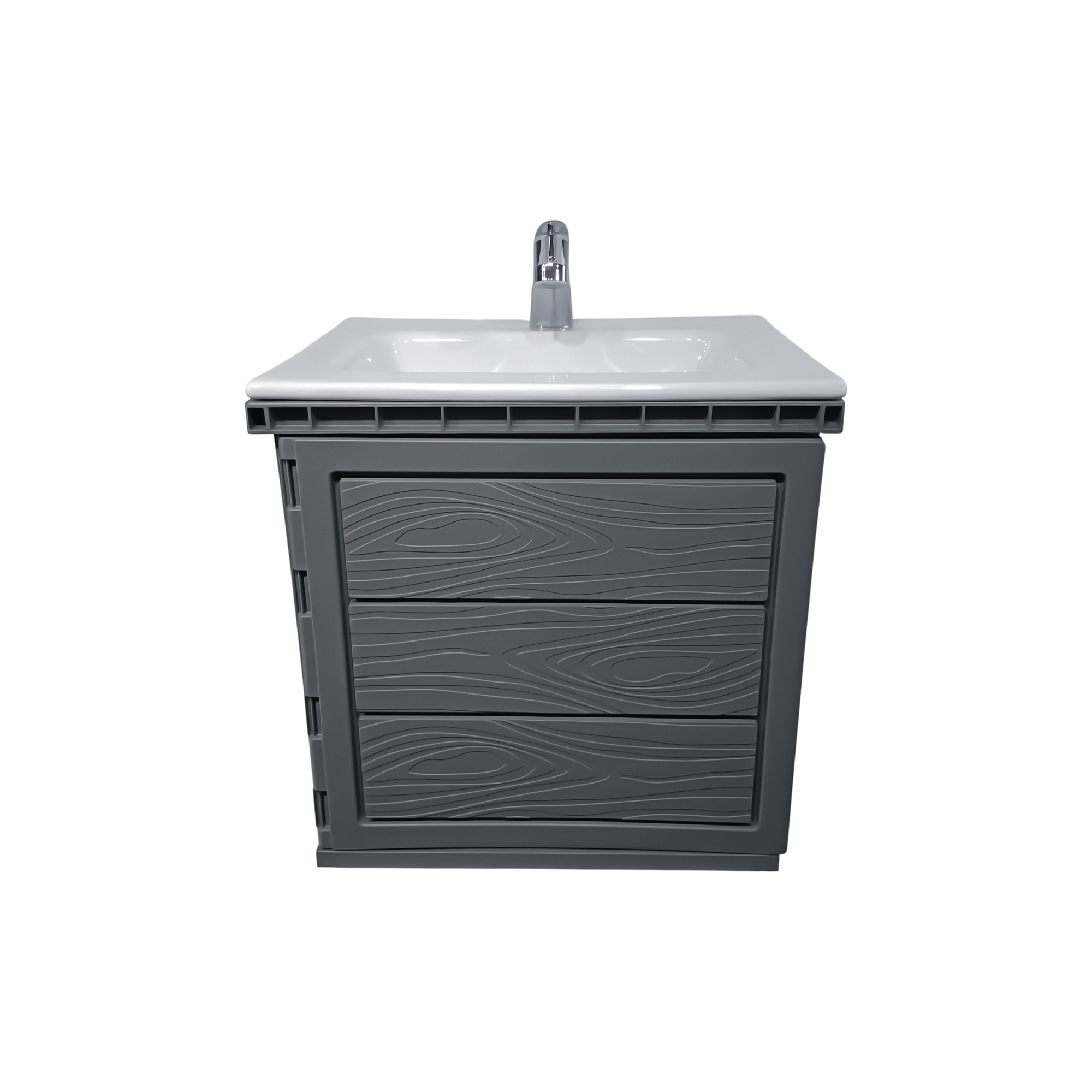 Kit Mueble en PVC + Lavamanos + Grifería  CCOL1112