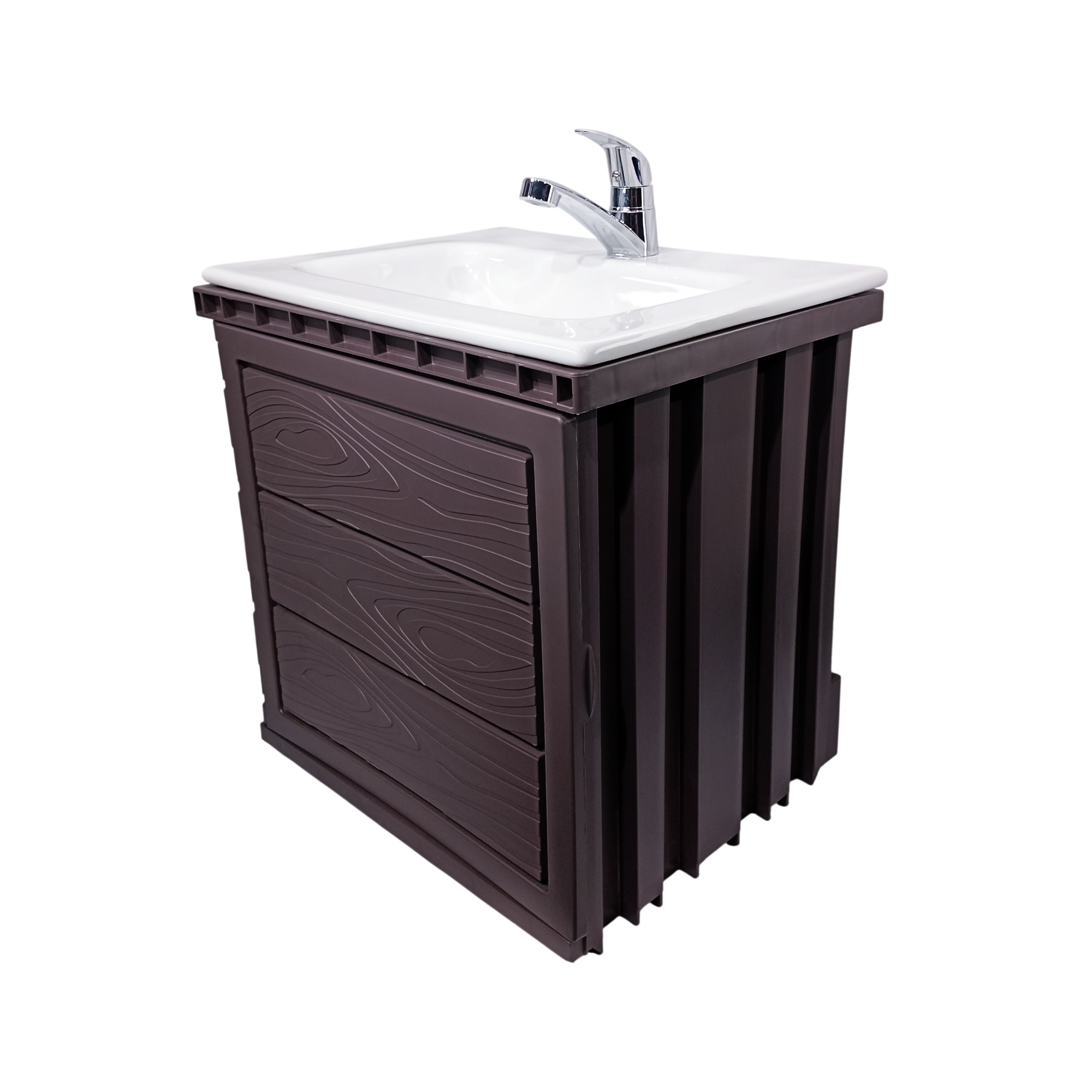 Kit Mueble En PVC + Lavamanos + Grifería  CCOL1113