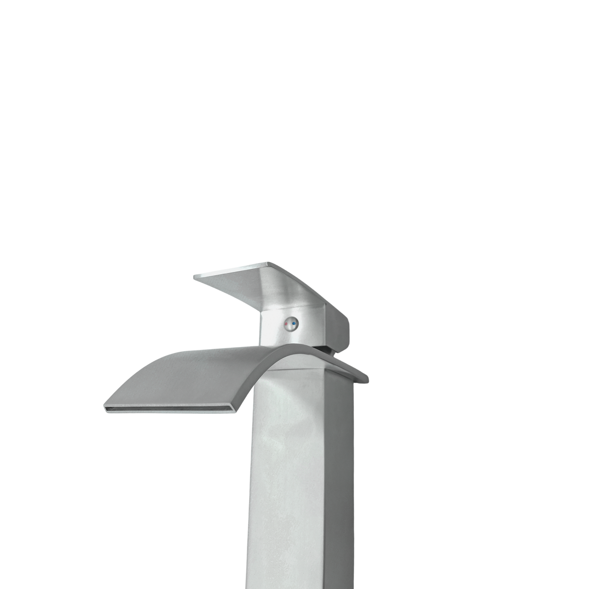 Grifería Lavamanos Poste Alto Mezclador Cascada Acero INOX 304