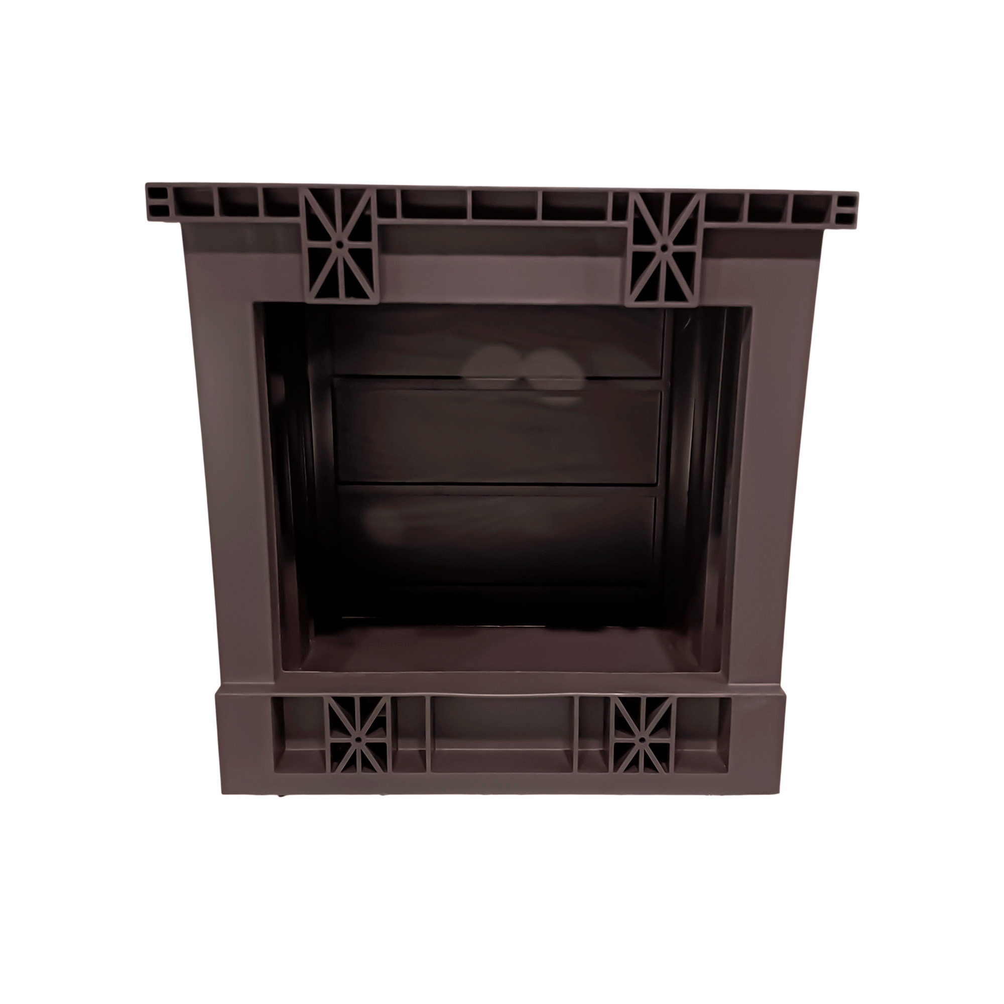 Mueble Flotante En Pvc Sin Tapa Marrón