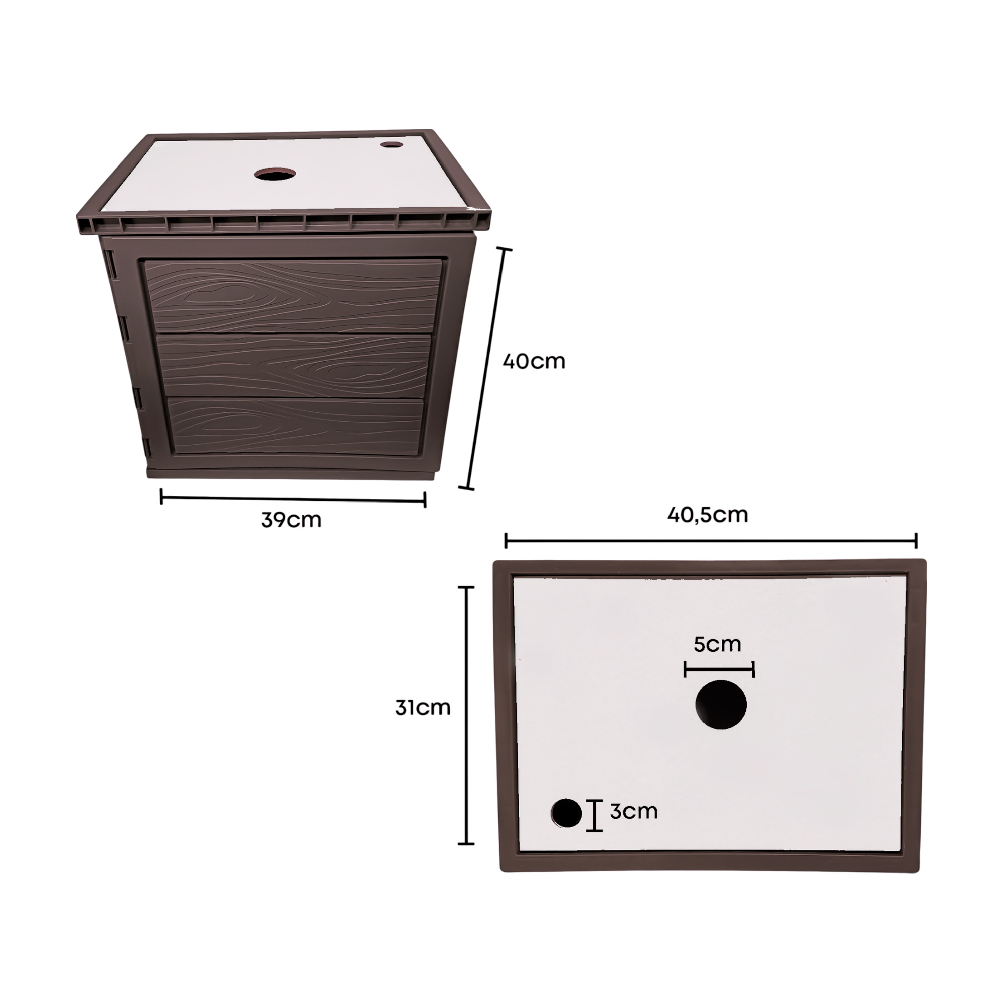 Kit Mueble Pvc + Lavamanos + Griferia C1150