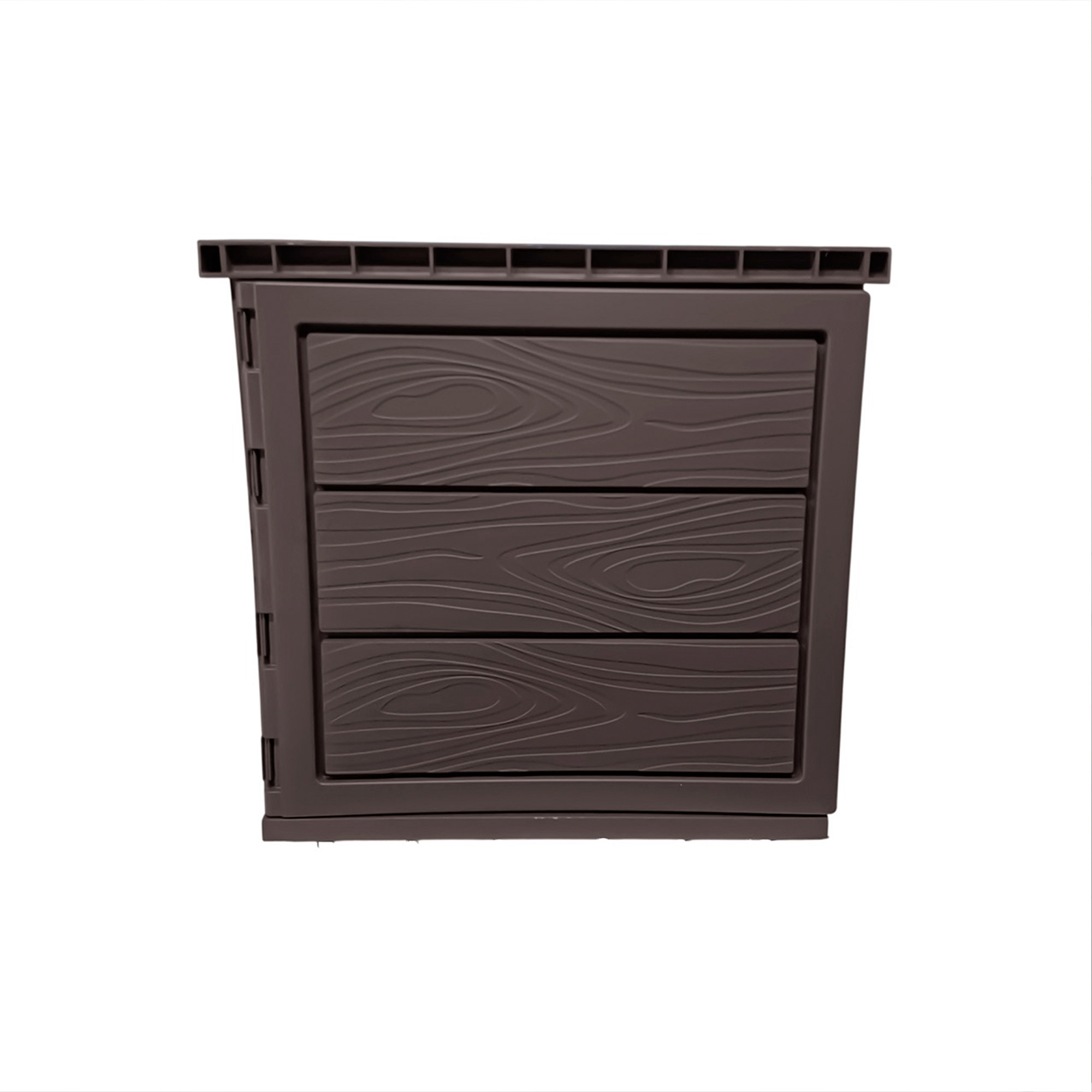 Mueble Flotante En Pvc Sin Tapa Marrón